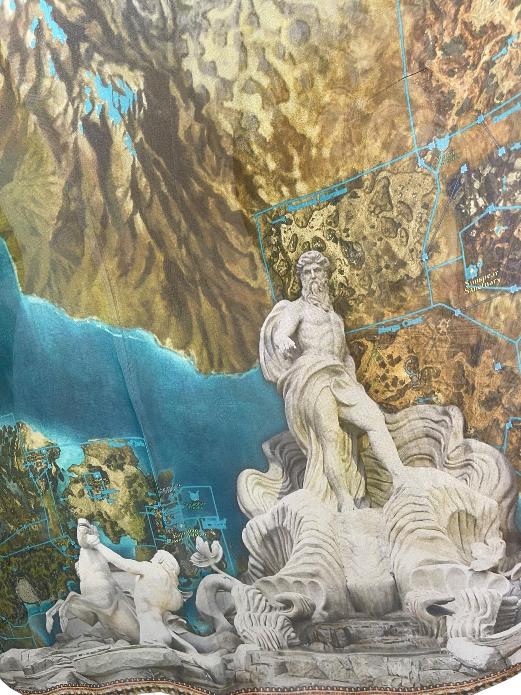 PREVIEW PRG8581 Sheer Avatar Pure Silk Short Kaftan Tunic with Slits by FEBRUARY2026 – Handmade ethical Short Kaftan from sariKNOTsari using upcycled silk. Designed in Canada for travel and slow fashion, loved from Toronto to LA to Sydney.