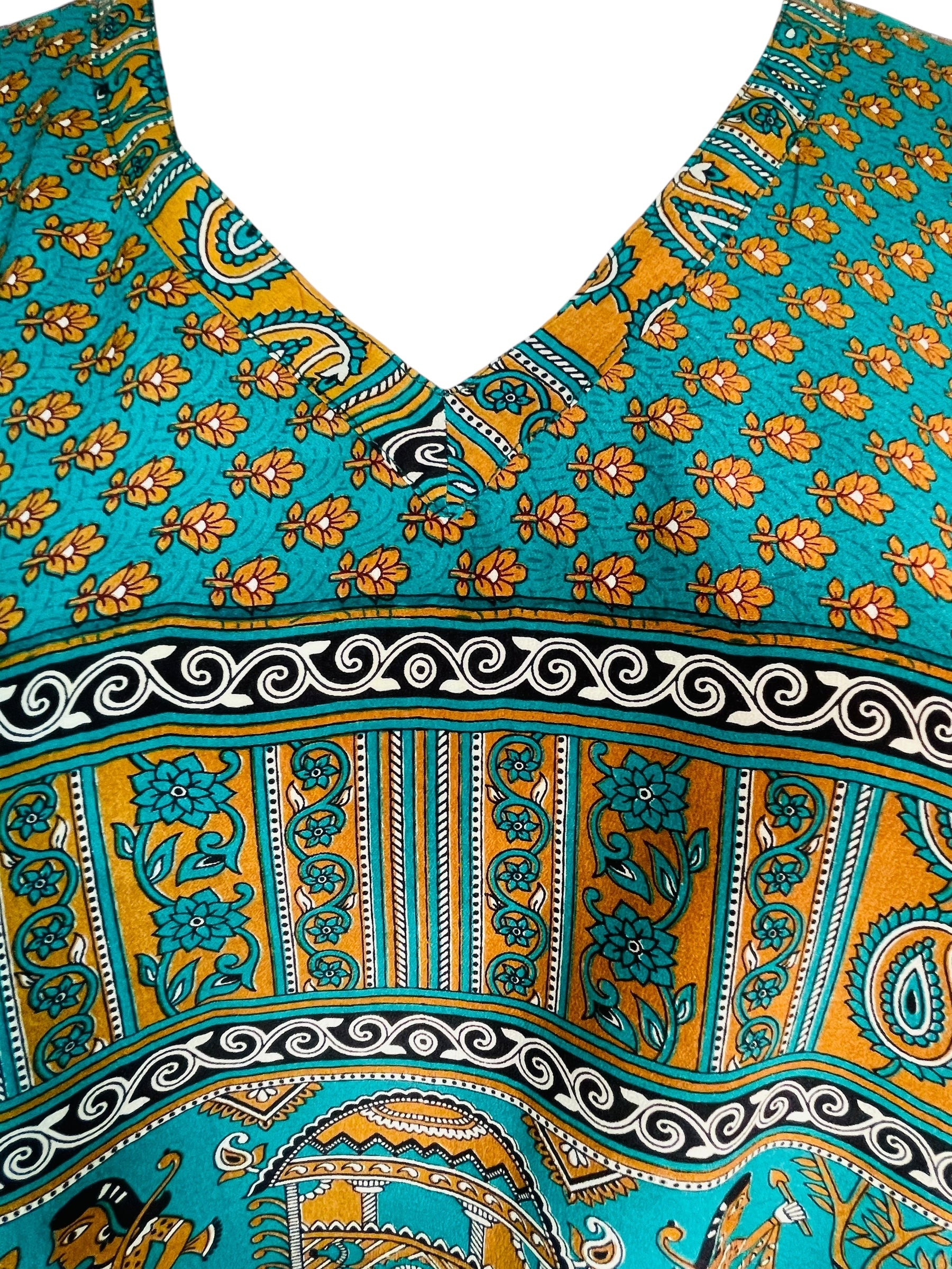 PRC7612 Avatar Pure Silk Long Tunic with Side Ties