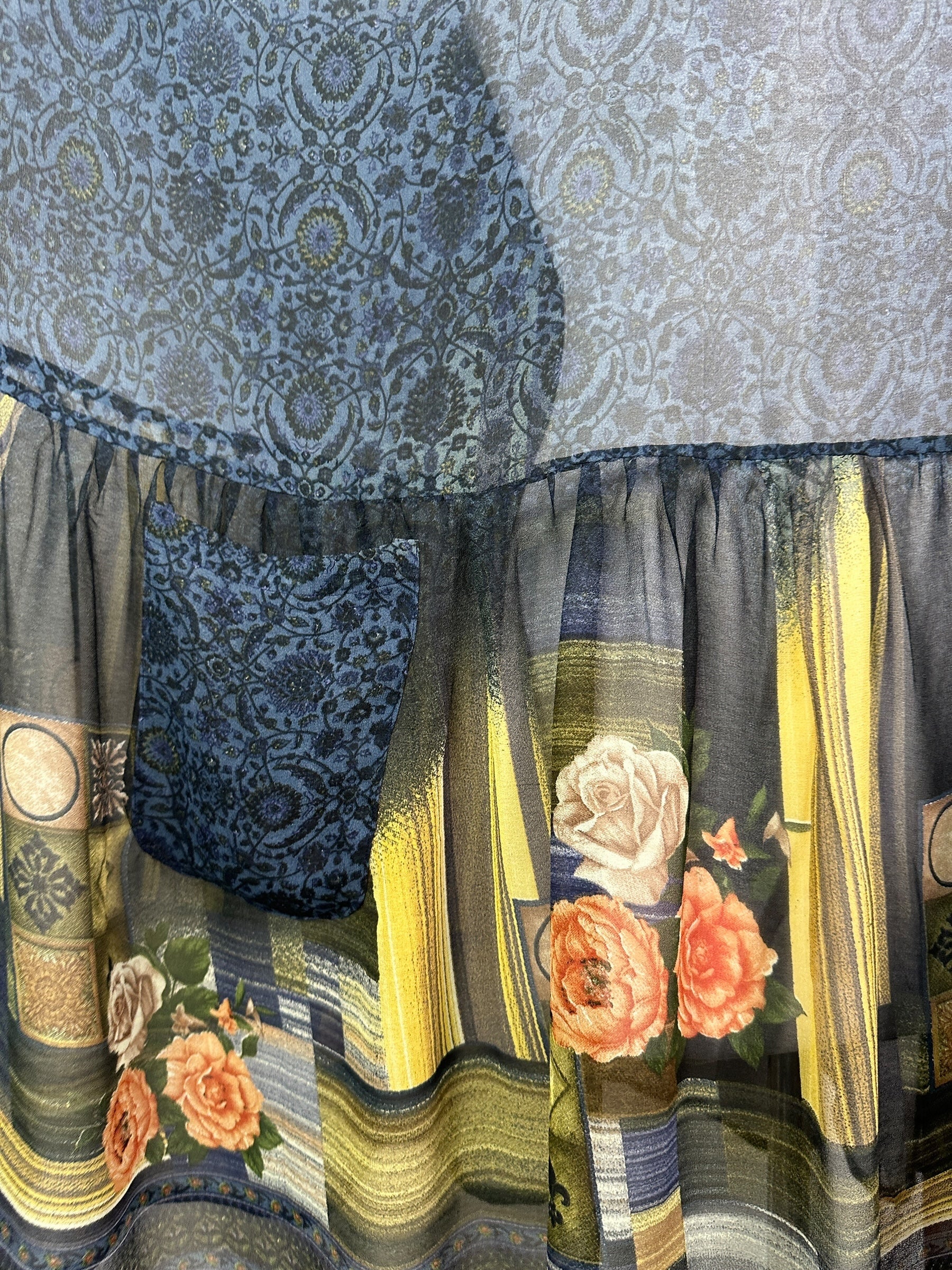 PRG8410 Sheer Avatar Pure Silk Boxy Babydoll Dress