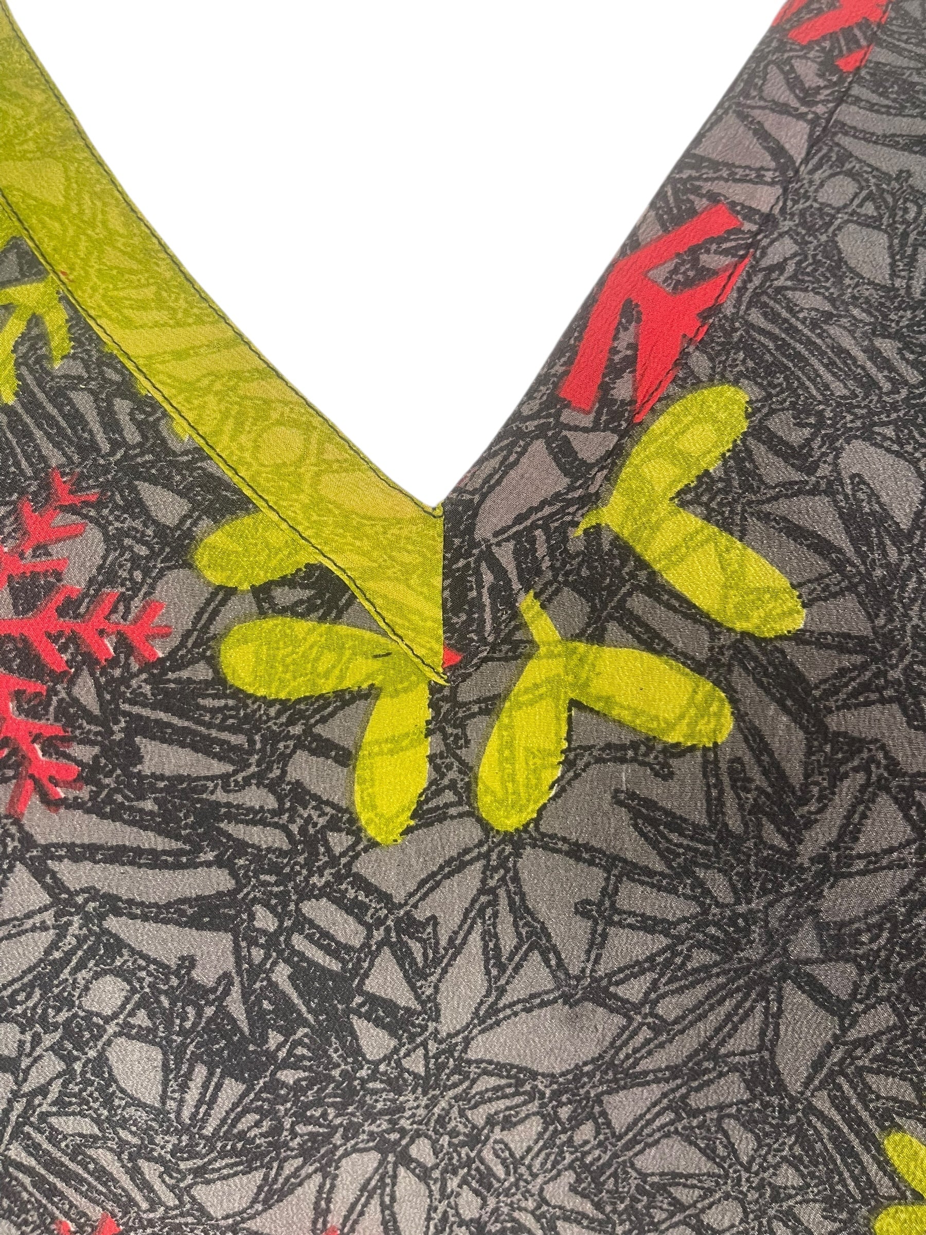 PREVIEW PRC8488 Wabi Sabi Pure Silk Short Kaftan Tunic With Slits by FEBRUARY2026 – Handmade ethical Short Kaftan from sariKNOTsari using upcycled silk. Designed in Canada for travel and slow fashion, loved from Toronto to LA to Sydney.