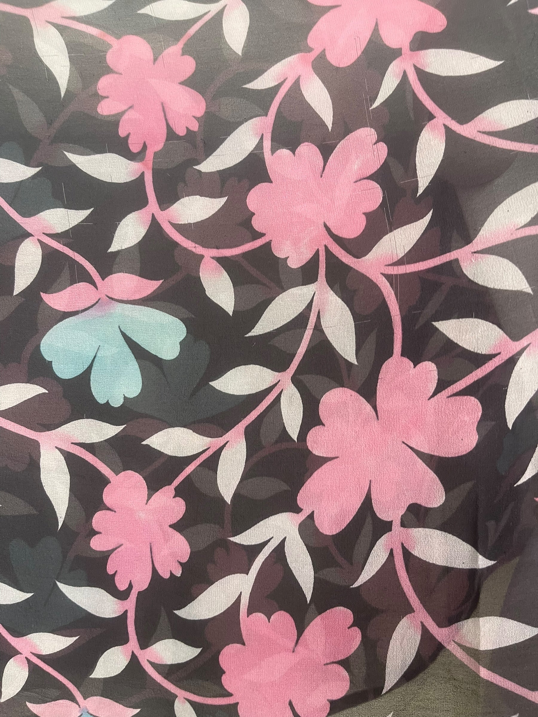 PRG8513 Sheer Wabi Sabi Pure Silk Kimono-Sleeved Top