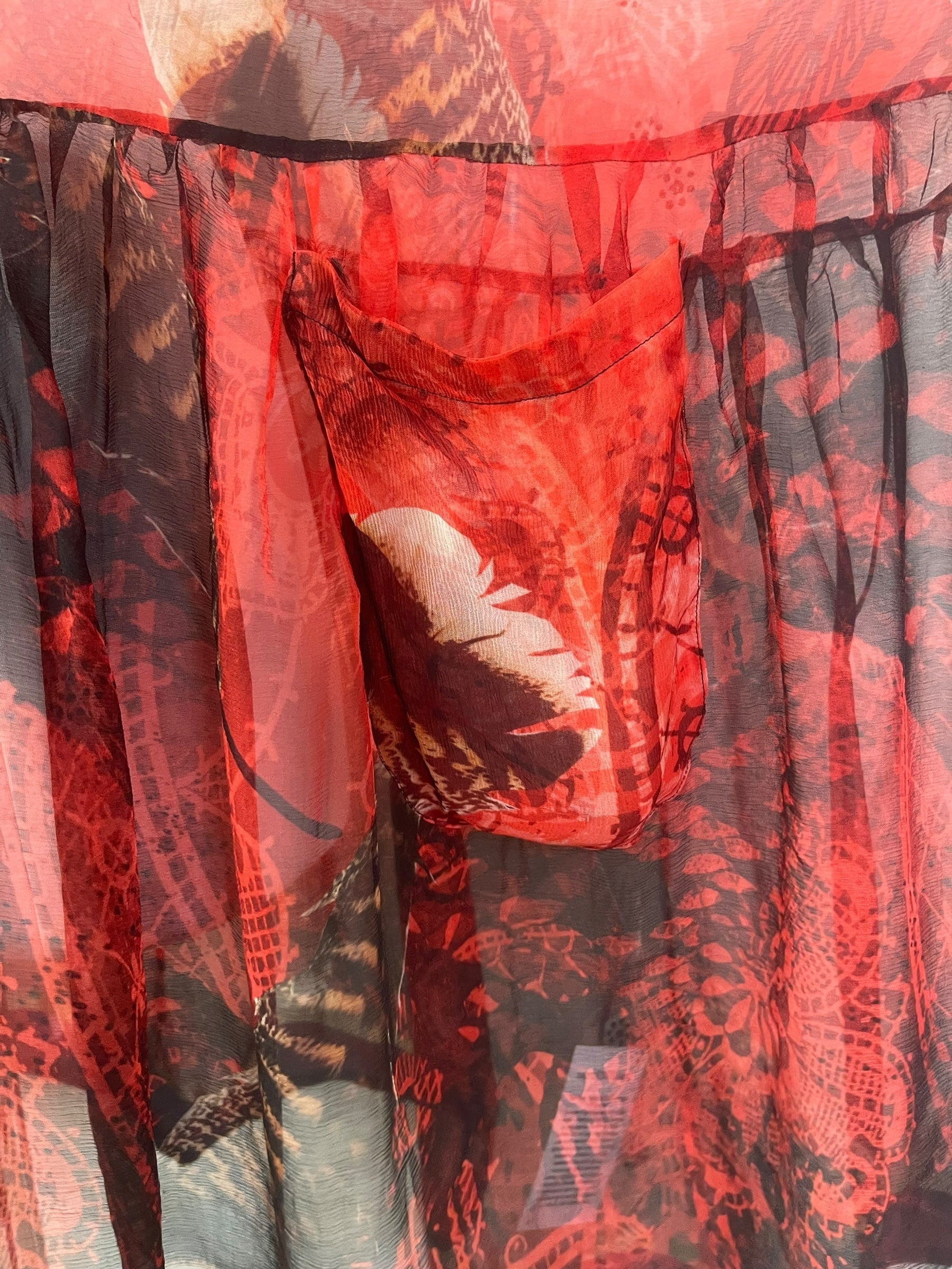 PREVIEW PCH8179 Very Sheer Avatar Pure Silk Chiffon Boxy Babydoll Dress