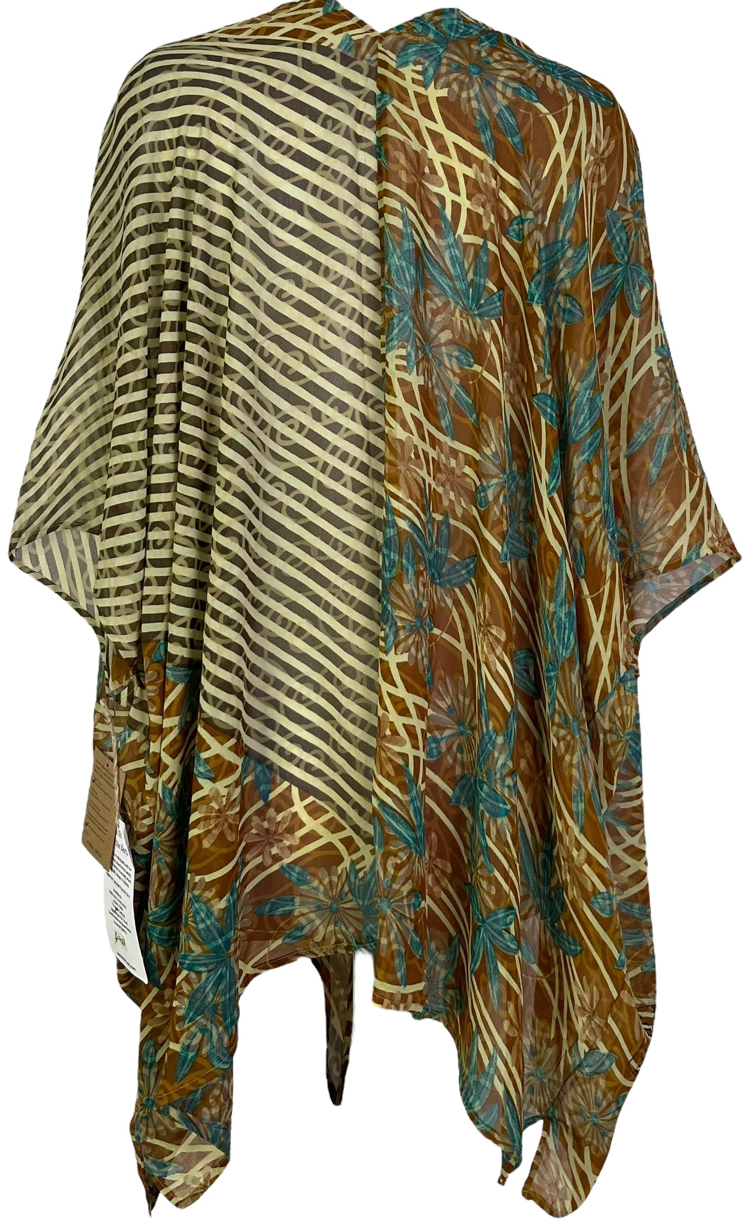 PRG7067 Sheer Wabi Sabi Pure Silk Cardigan