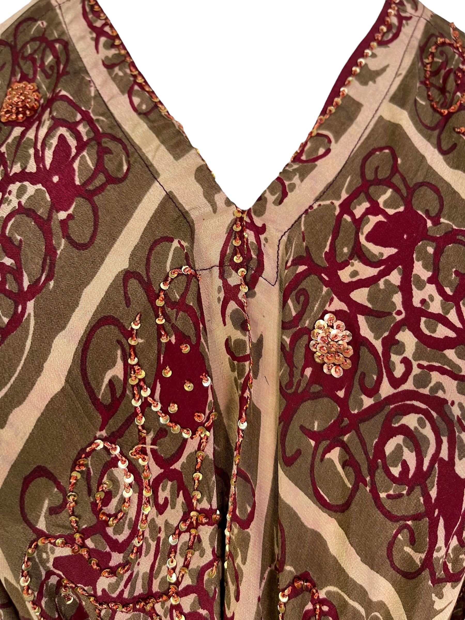 PRC7229 Avatar Pure Silk Maxi Dress with Belt