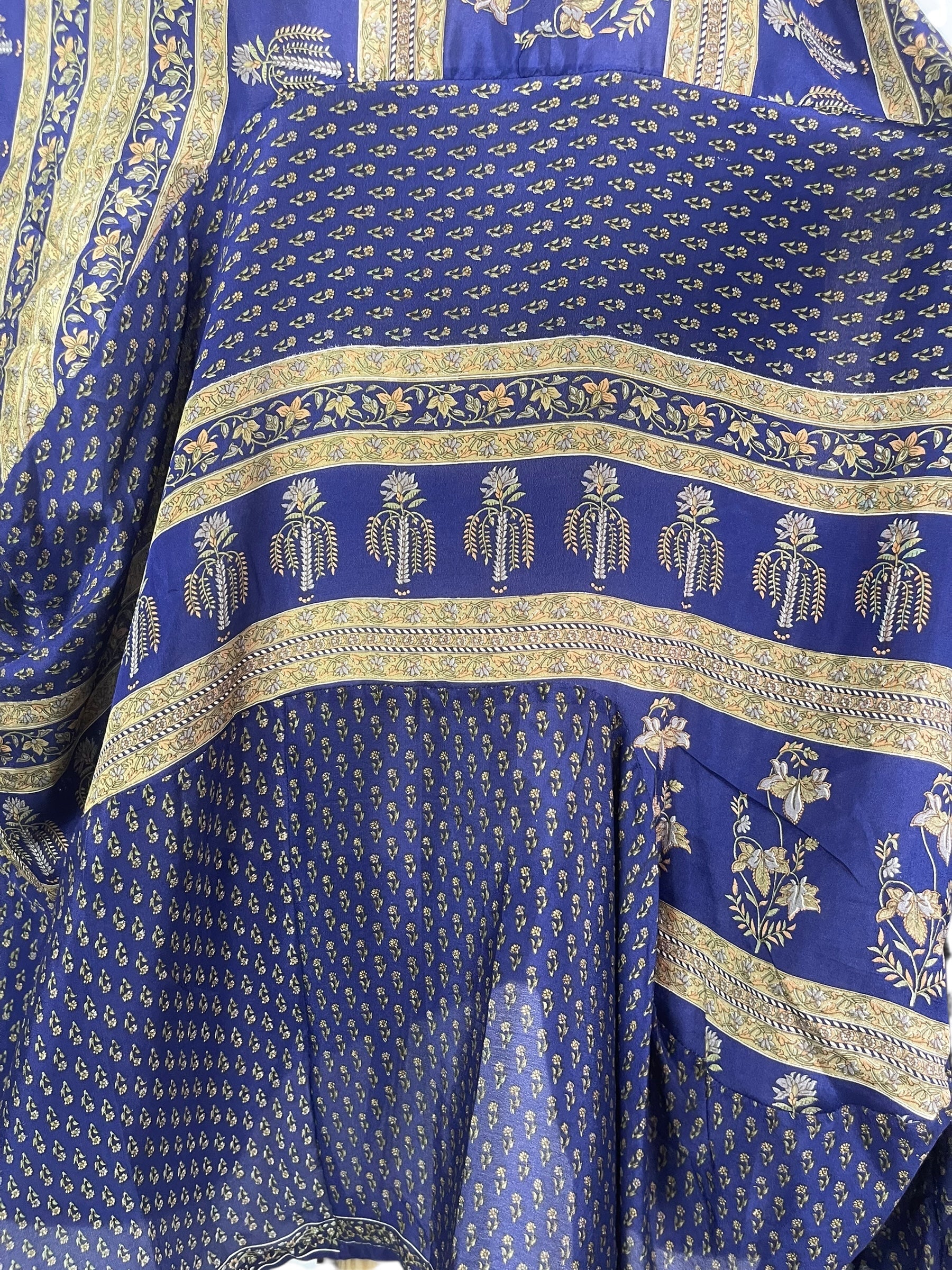 PRC7894 Avatar Pure Silk Sculptural Long Tunic Dress