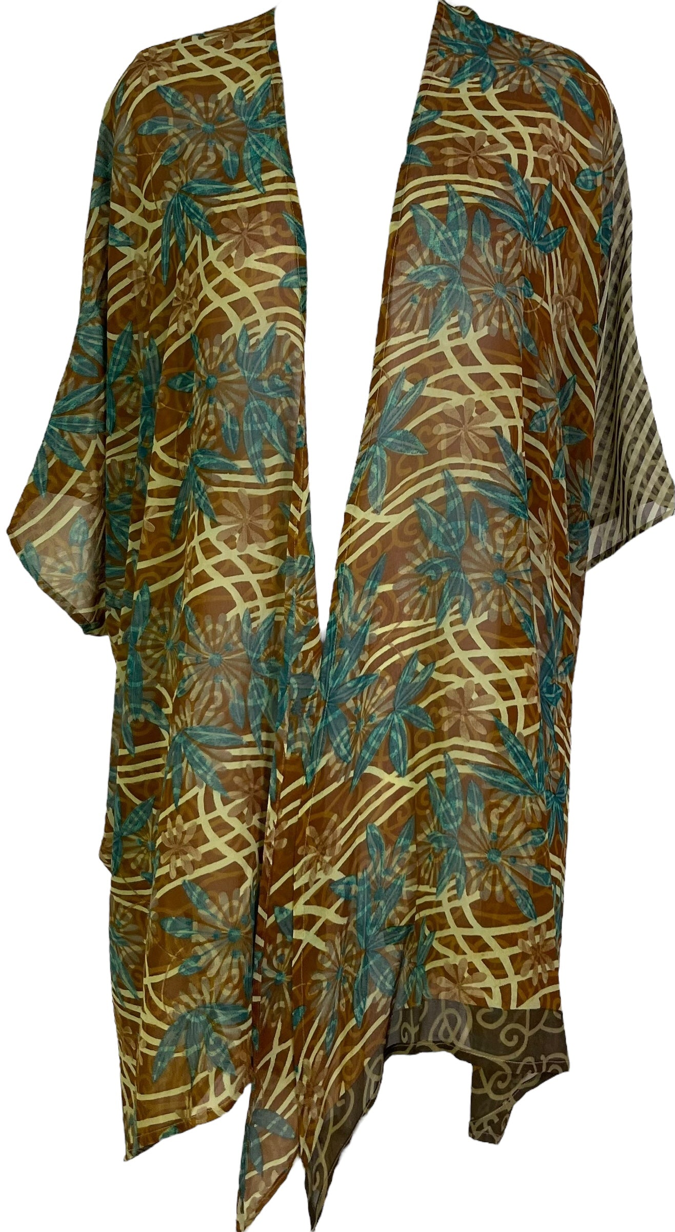 PRG7067 Sheer Wabi Sabi Pure Silk Cardigan