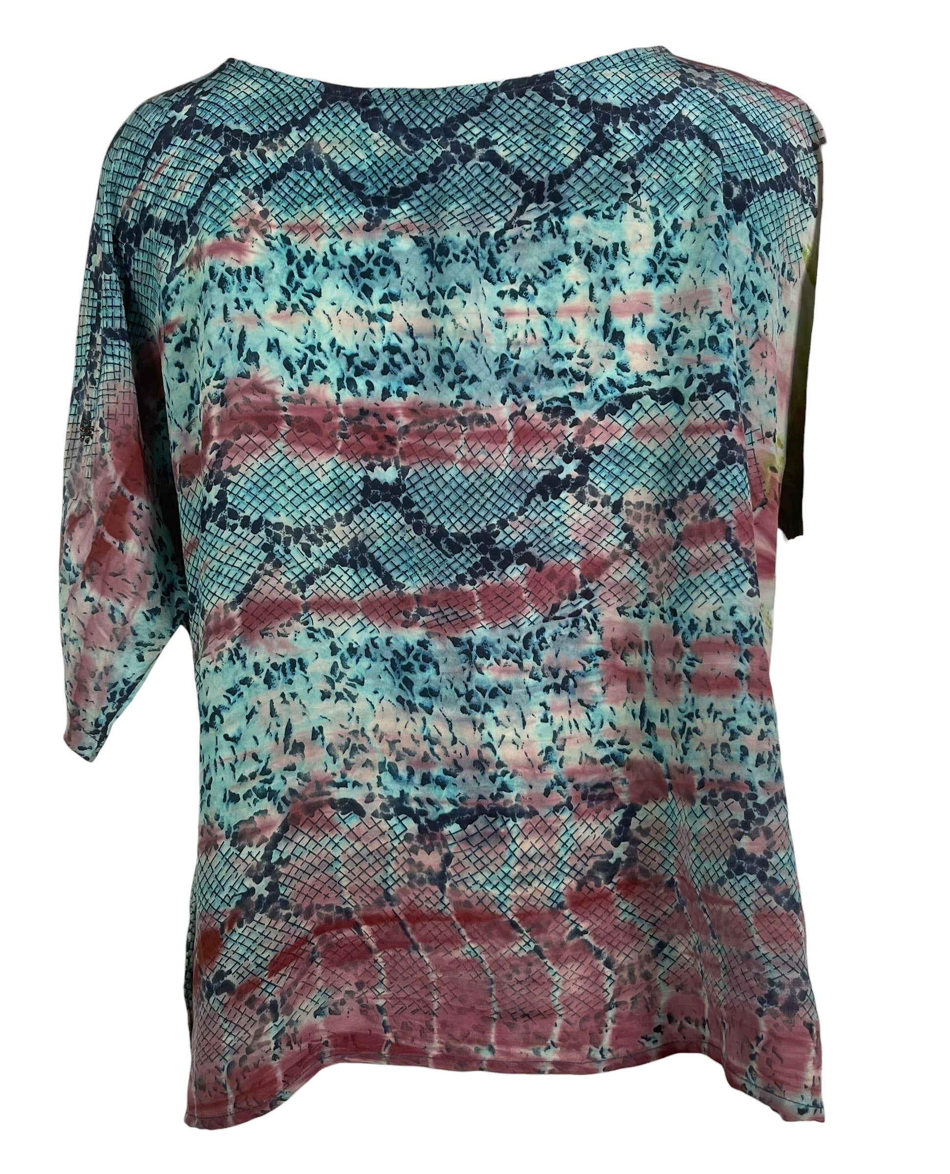 PRC8469 Avatar Pure Silk Side Slit Top