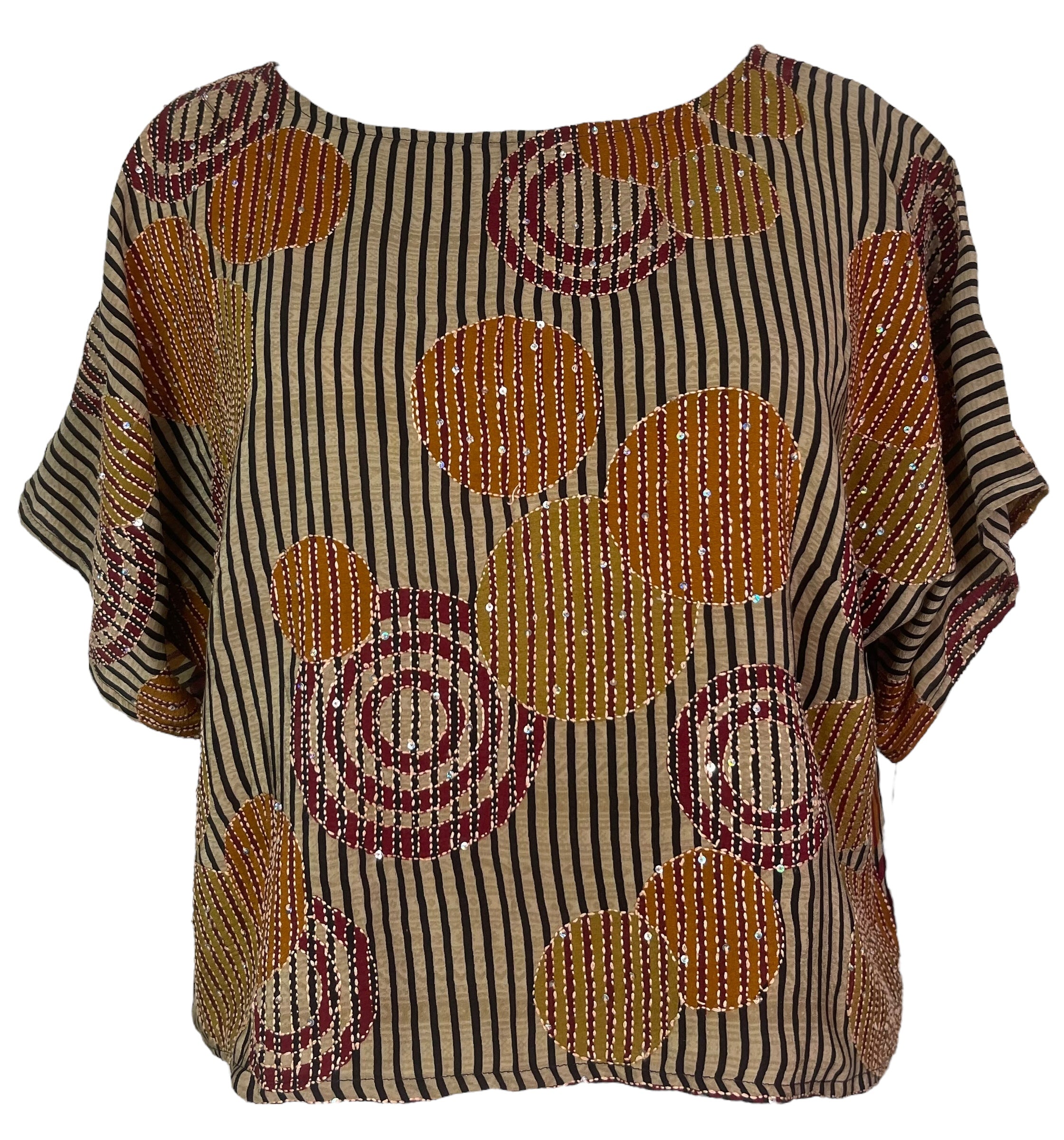 PRC8007 Avatar Pure Silk Boxy Top