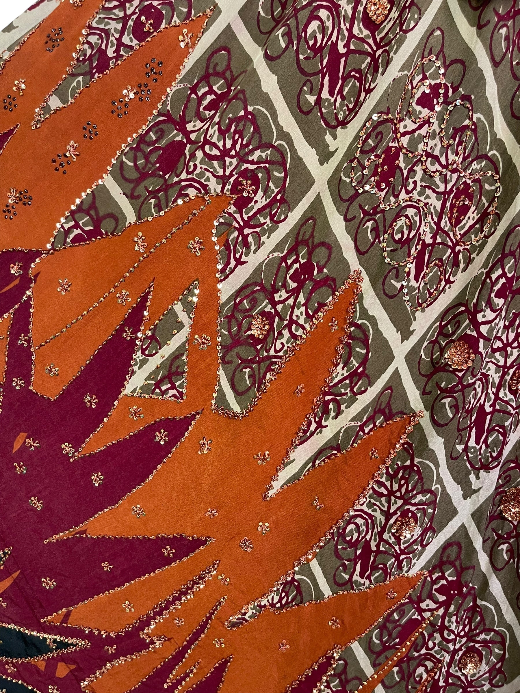 PRC7229 Avatar Pure Silk Maxi Dress with Belt