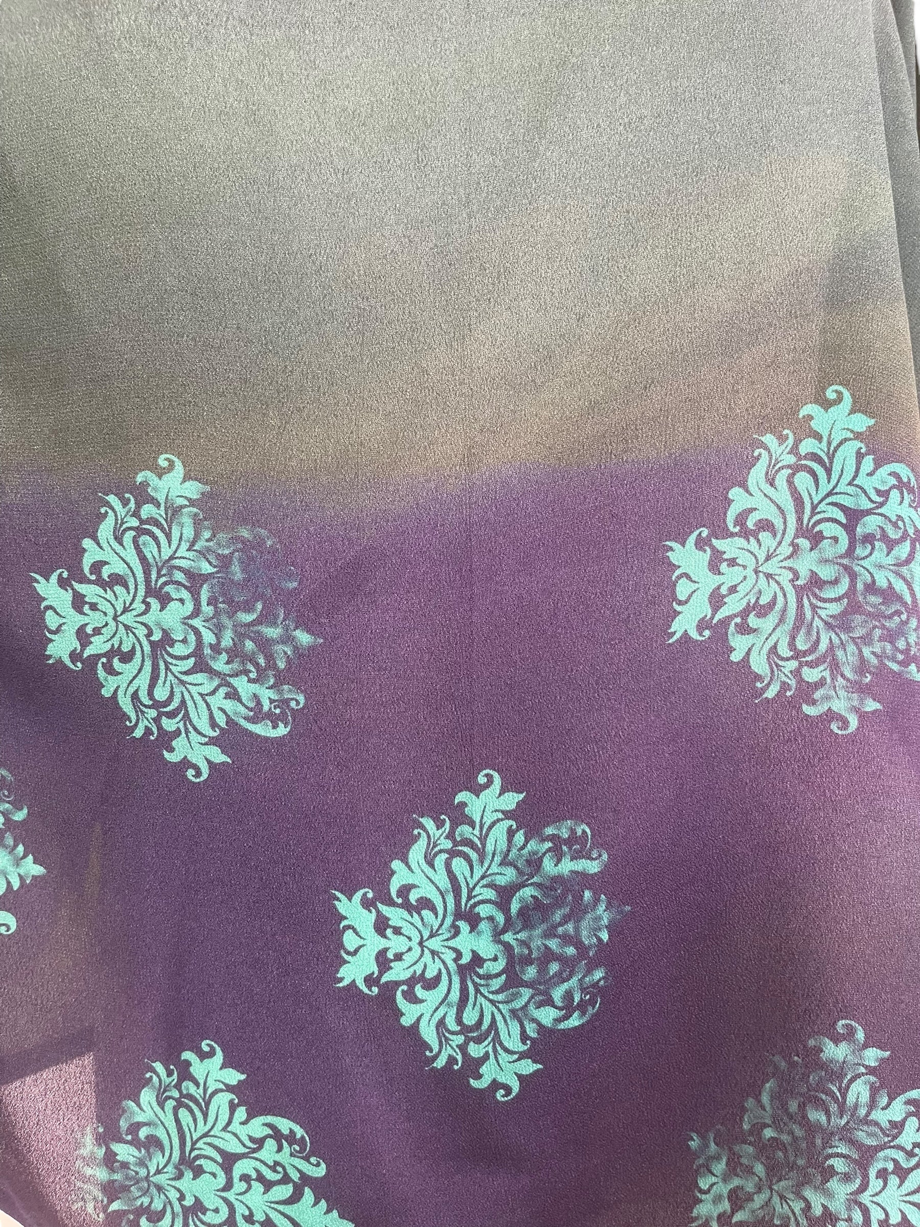 PRG7623 Sheer Avatar Pure Silk Side Slit Top