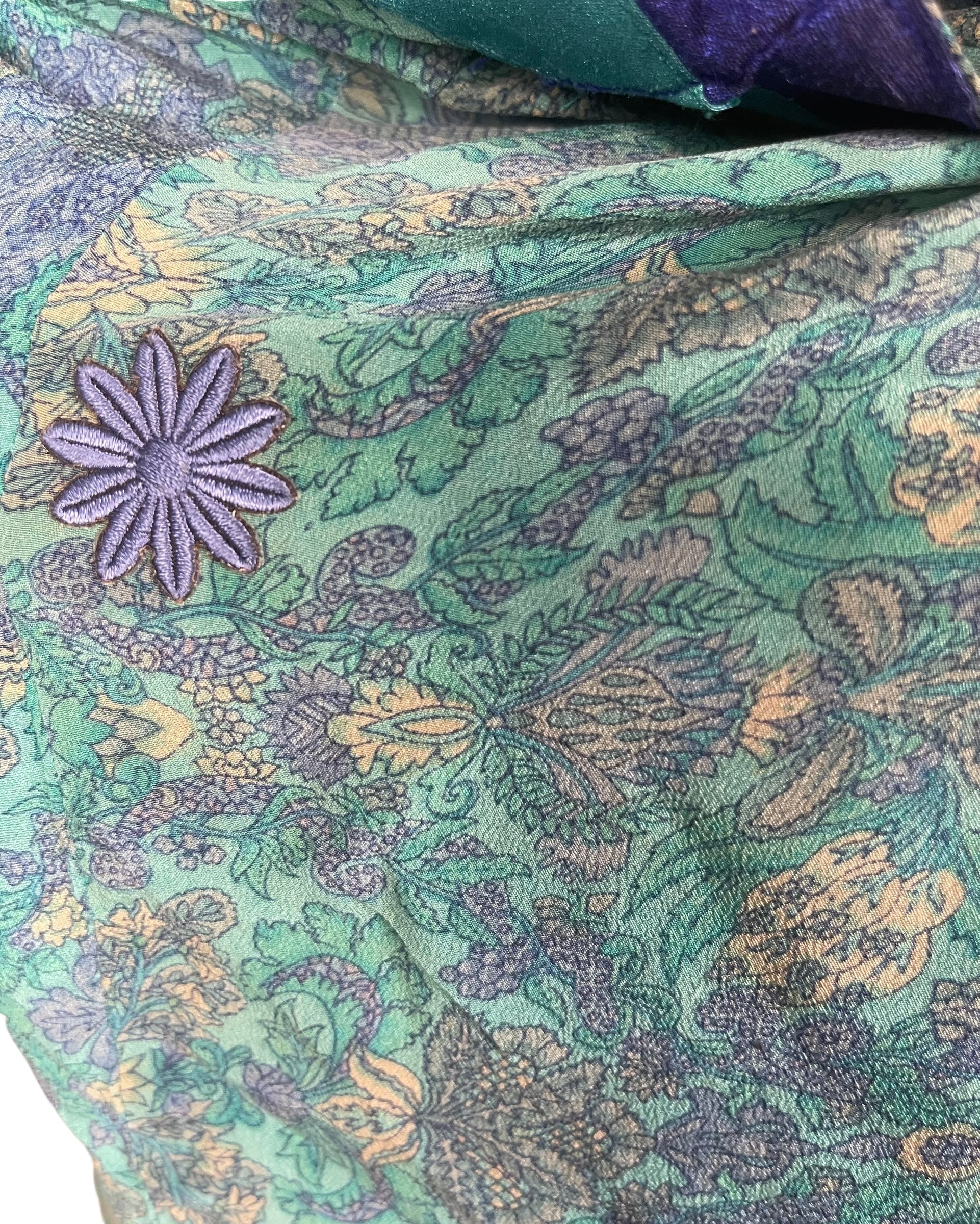 PRC8498 Avatar Pure Silk Kimono-Sleeved Jacket with Belt