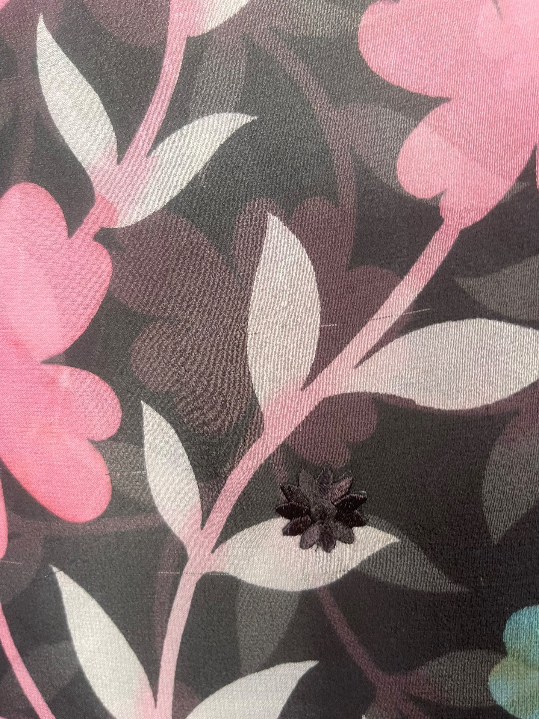 PRG8513 Sheer Wabi Sabi Pure Silk Kimono-Sleeved Top