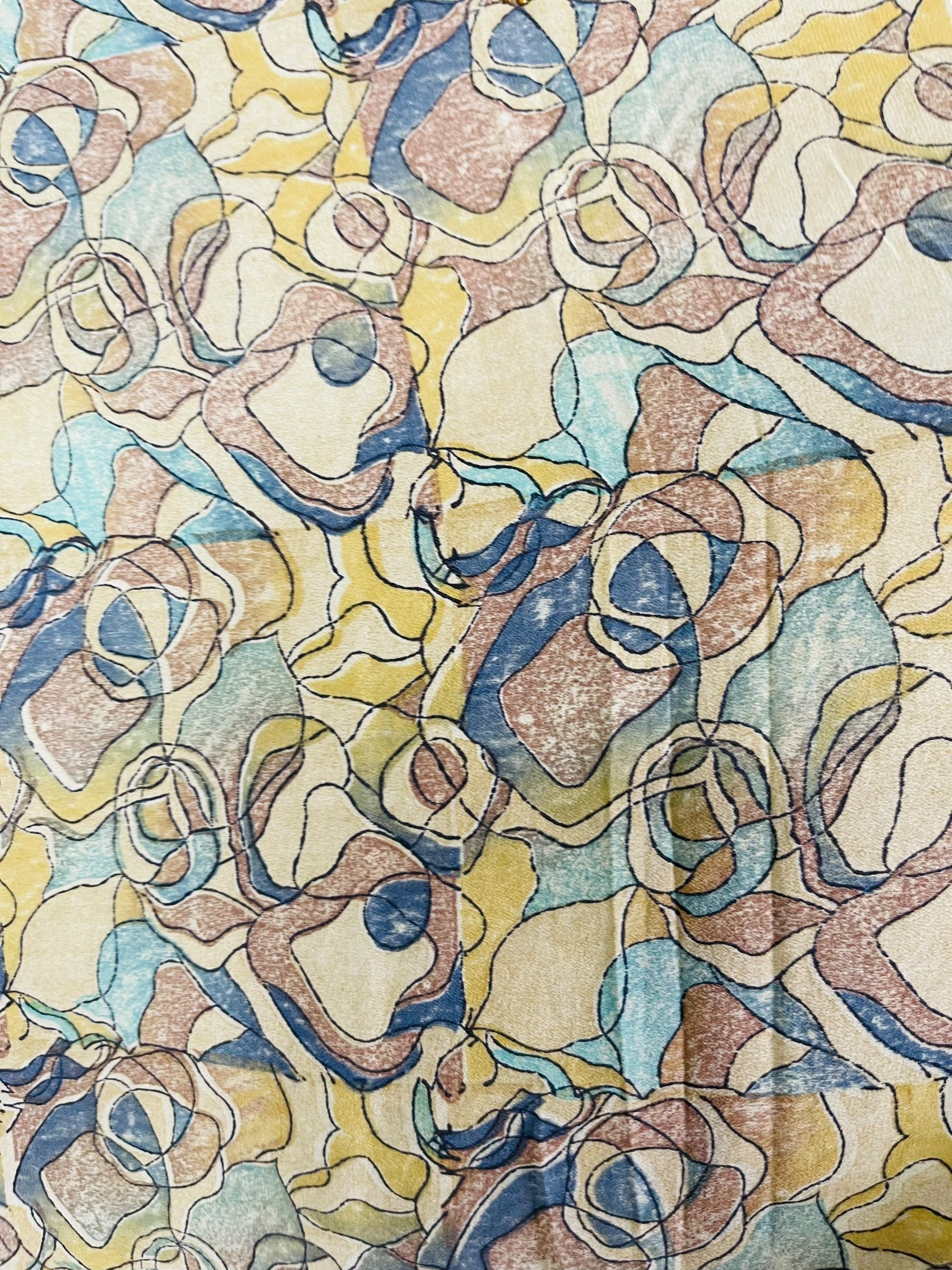 PRC7291 Avatar Pure Silk Kimono-Sleeved Top