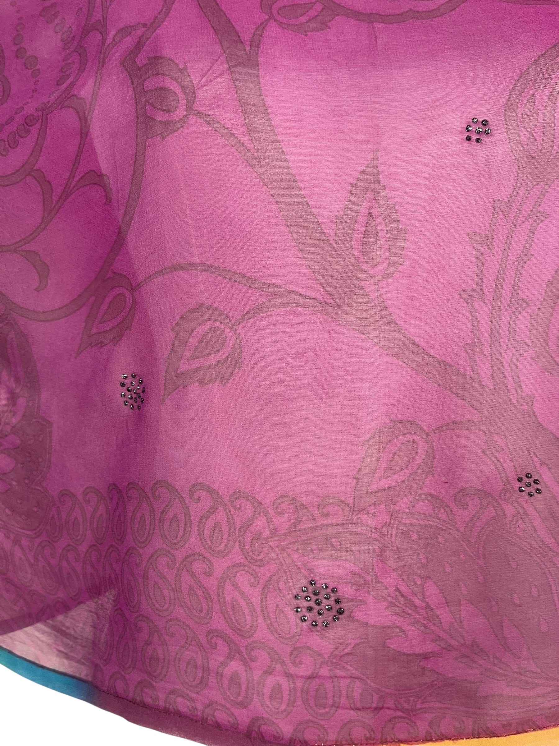 PRG7606 Sheer Avatar Pure Silk Boxy Top