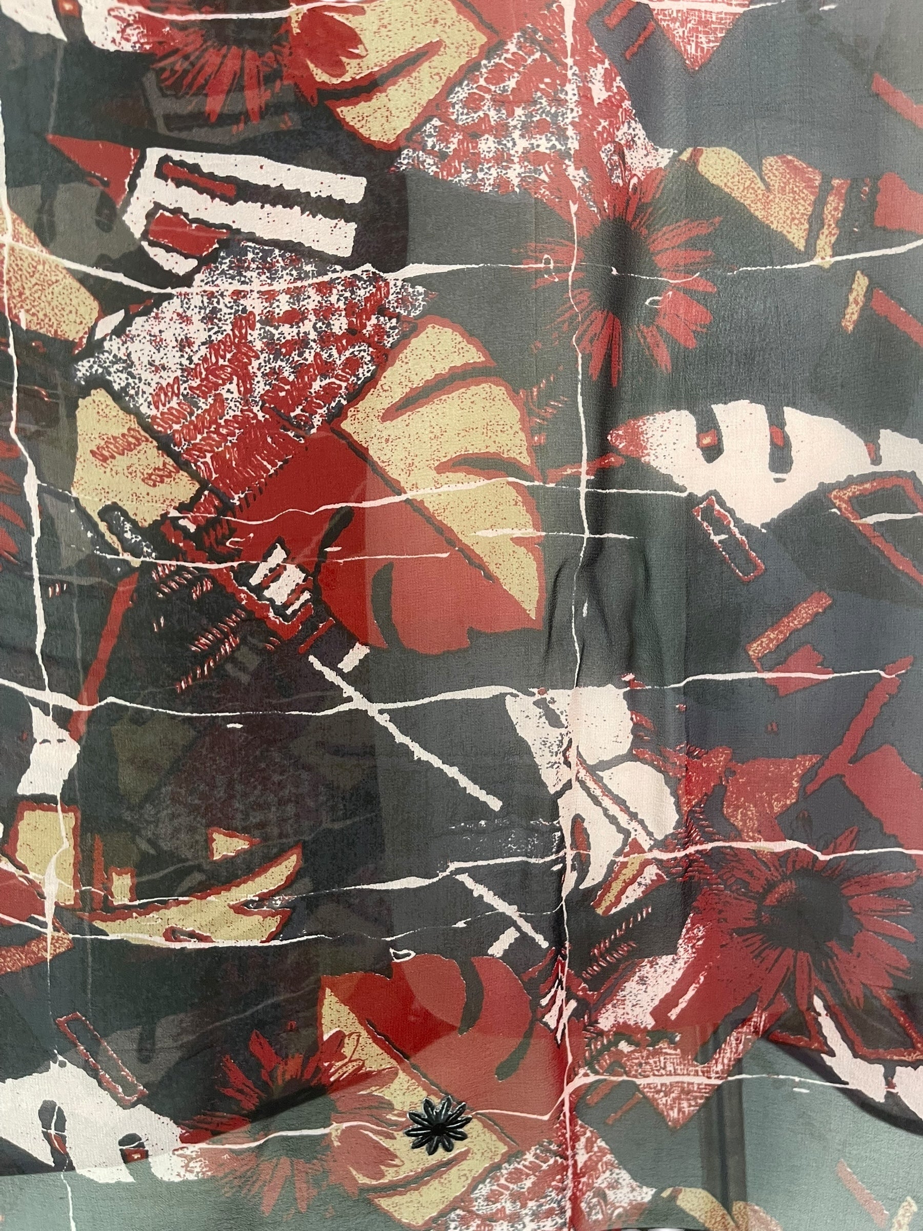 PREVIEW PRG8473 Sheer Avatar Pure Silk Short Kaftan Tunic with Slits by FEBRUARY2026 – Handmade ethical Short Kaftan from sariKNOTsari using upcycled silk. Designed in Canada for travel and slow fashion, loved from Toronto to LA to Sydney.