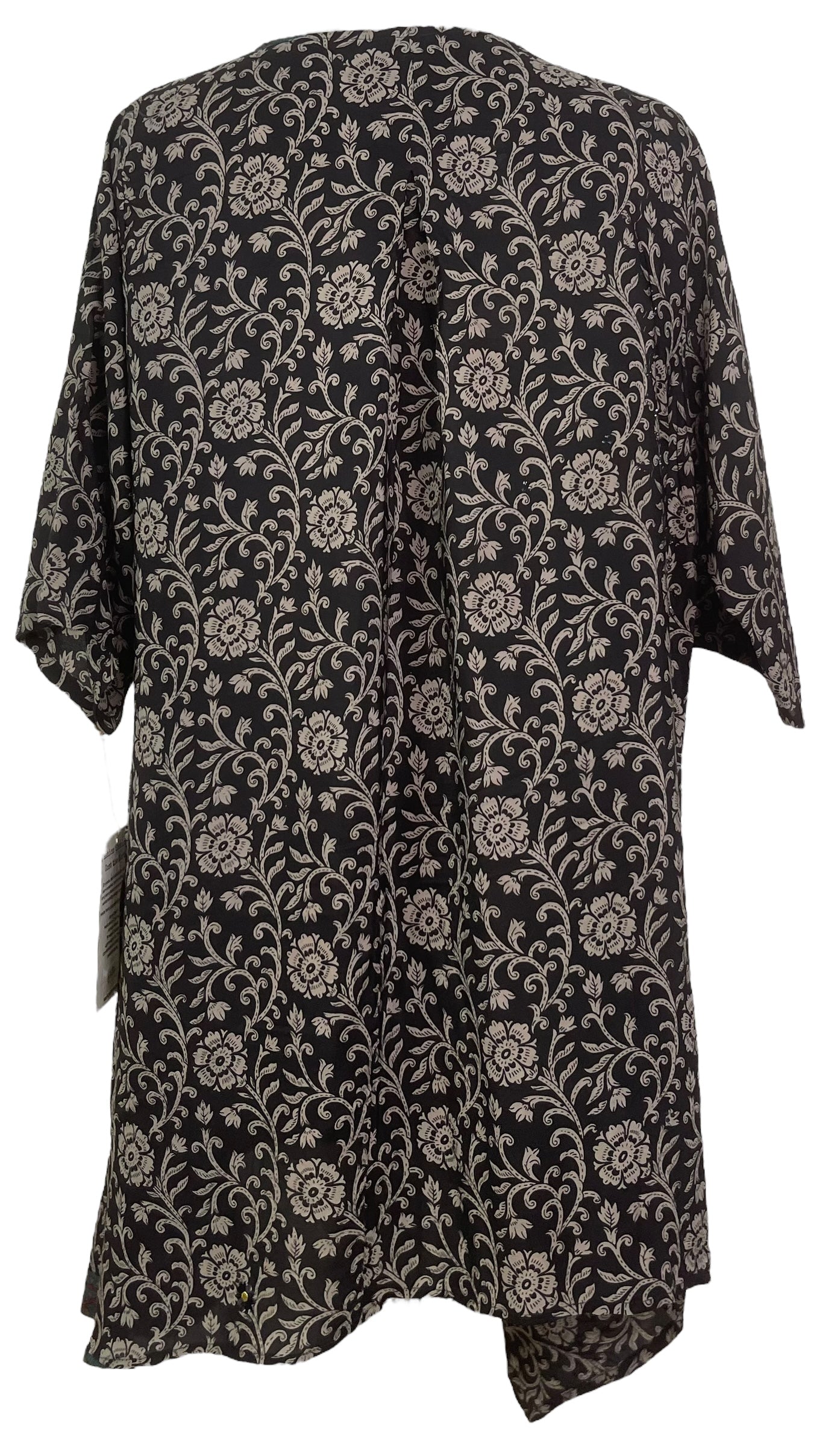 PRC7802 Avatar Pure Silk Self Pocket Tunic Dress