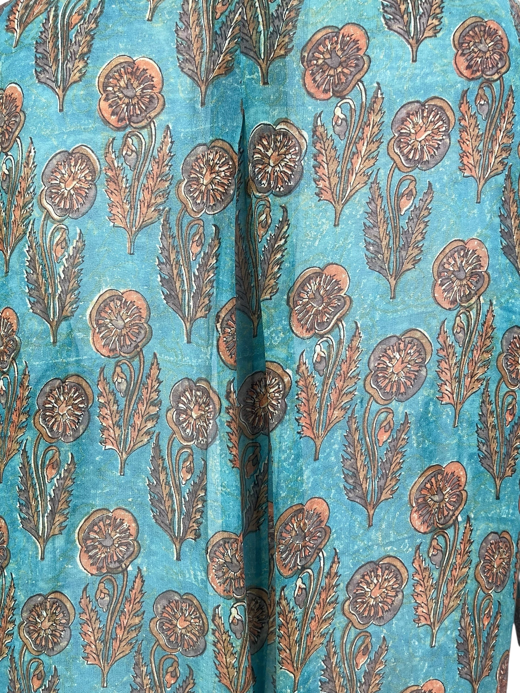 PRG7791 Sheer Avatar Pure Silk Self Pocket Tunic Dress