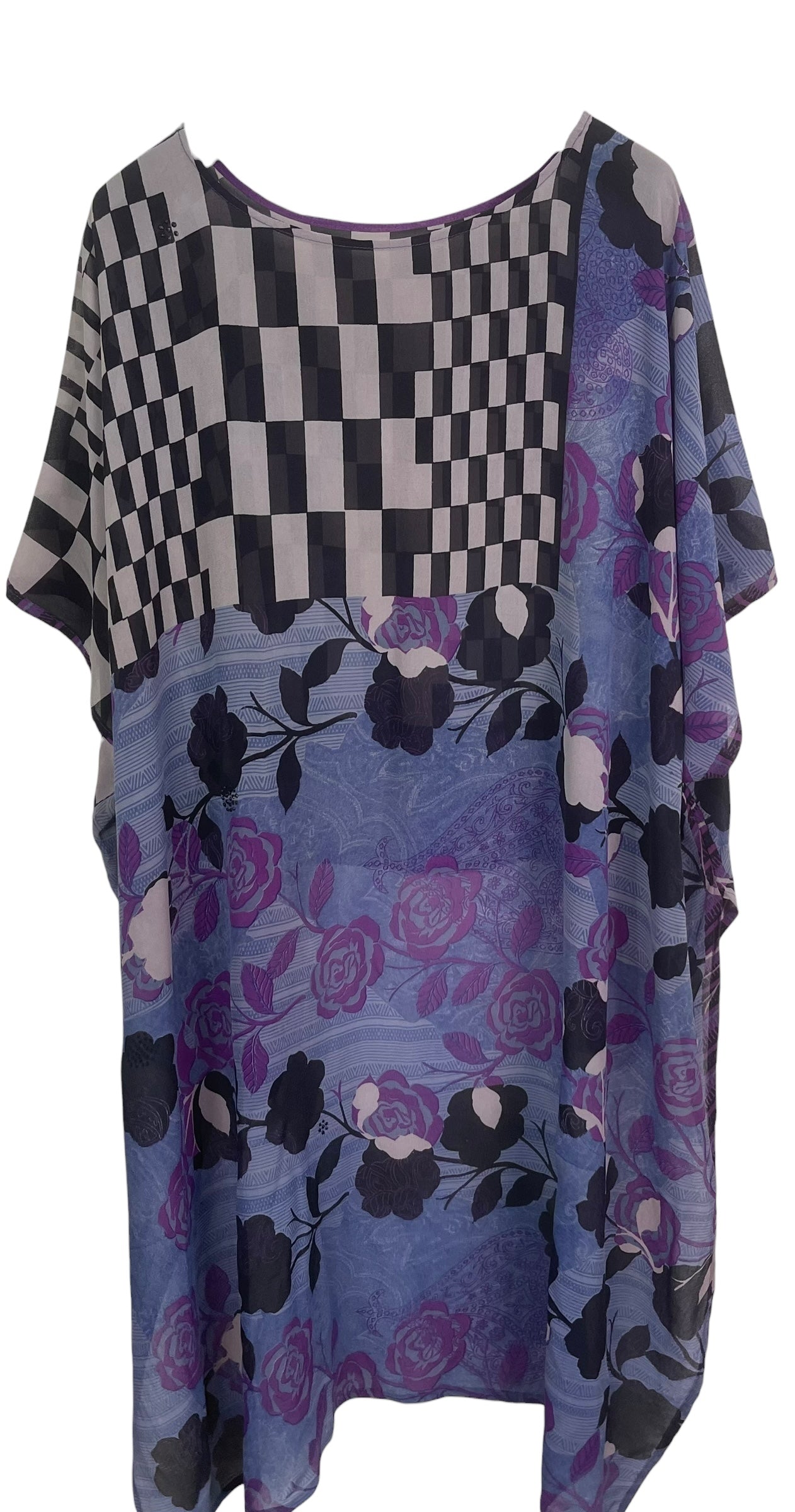 PRG8534 Sheer Avatar Pure Silk Hi Lo Top