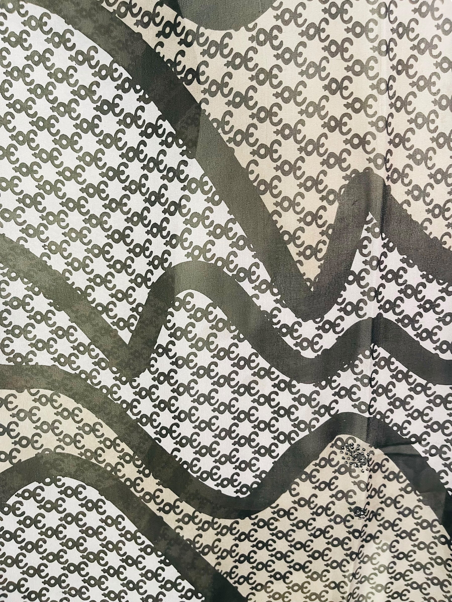 PRG7339 Sheer Wabi Sabi Pure Silk Midi Length Kaftan