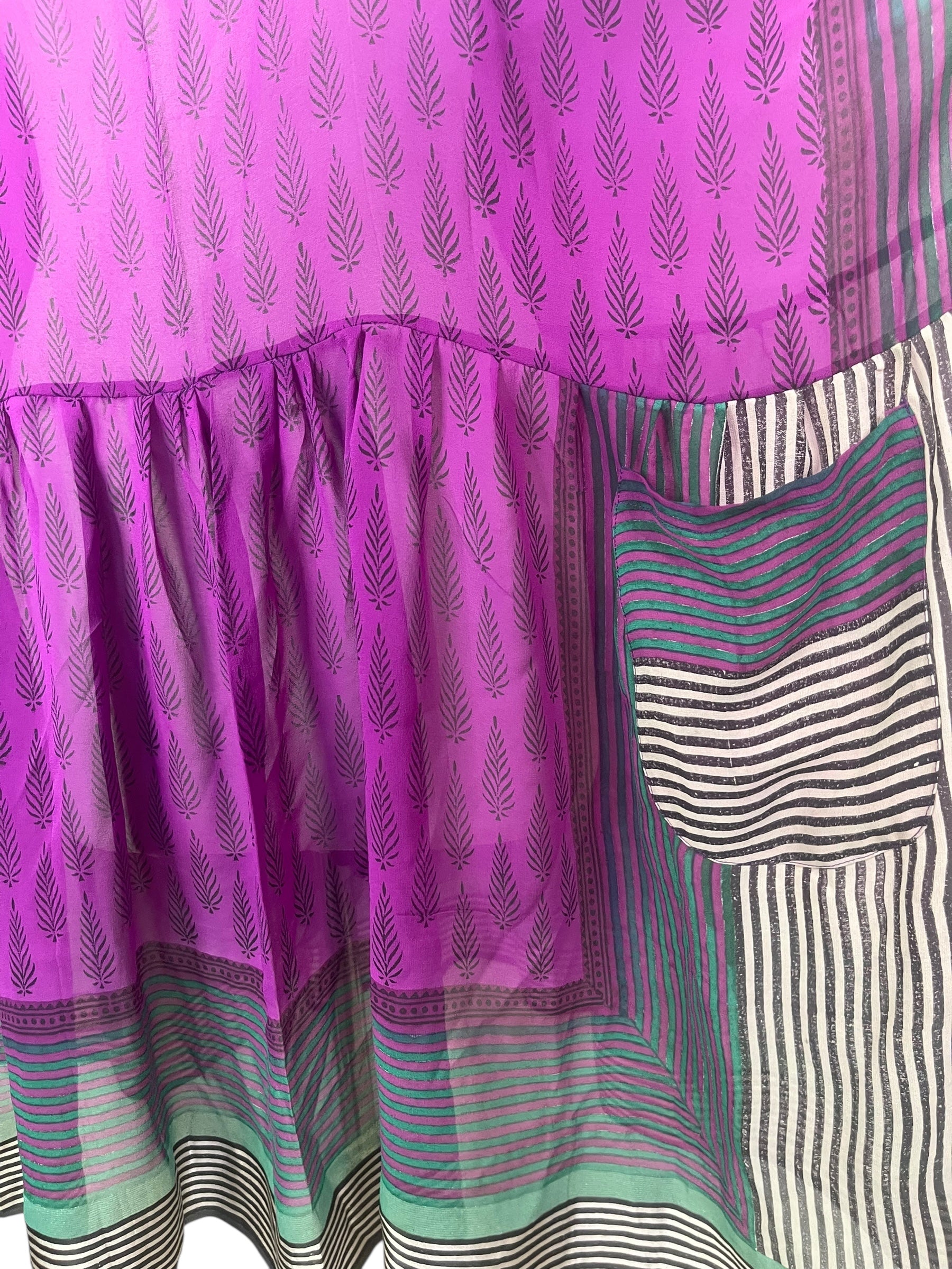 PRG8166 Sheer Avatar Pure Silk Boxy Babydoll Dress