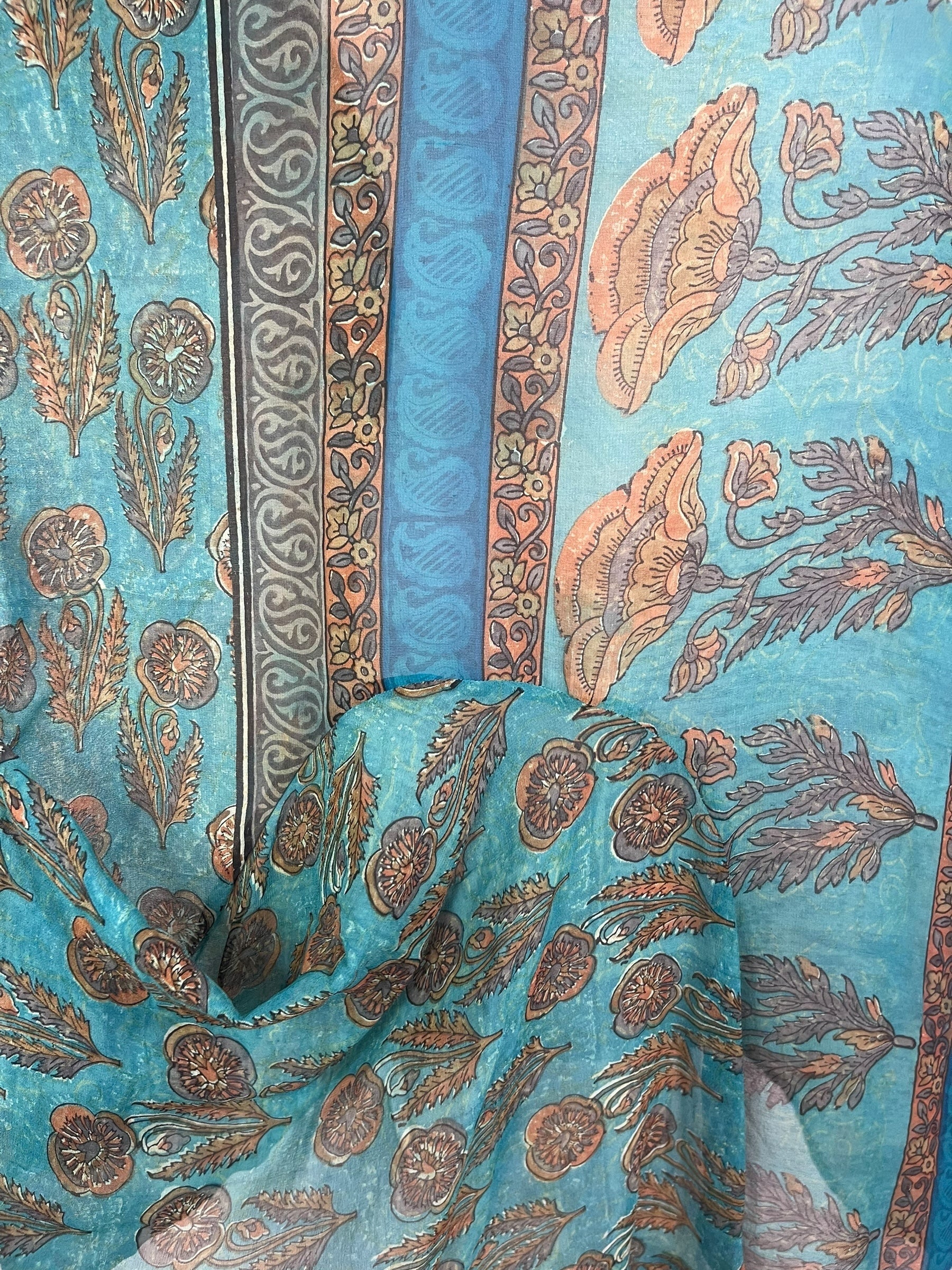 PRG7791 Sheer Avatar Pure Silk Self Pocket Tunic Dress