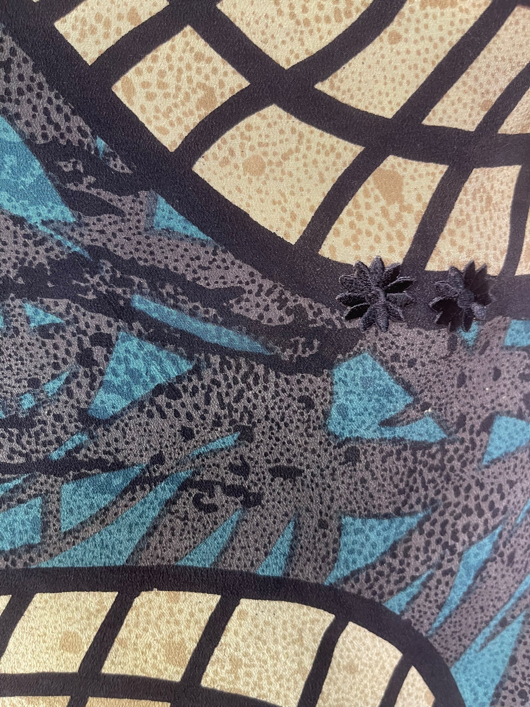 PRC8211 Avatar Pure Silk Long Tunic with Side Ties