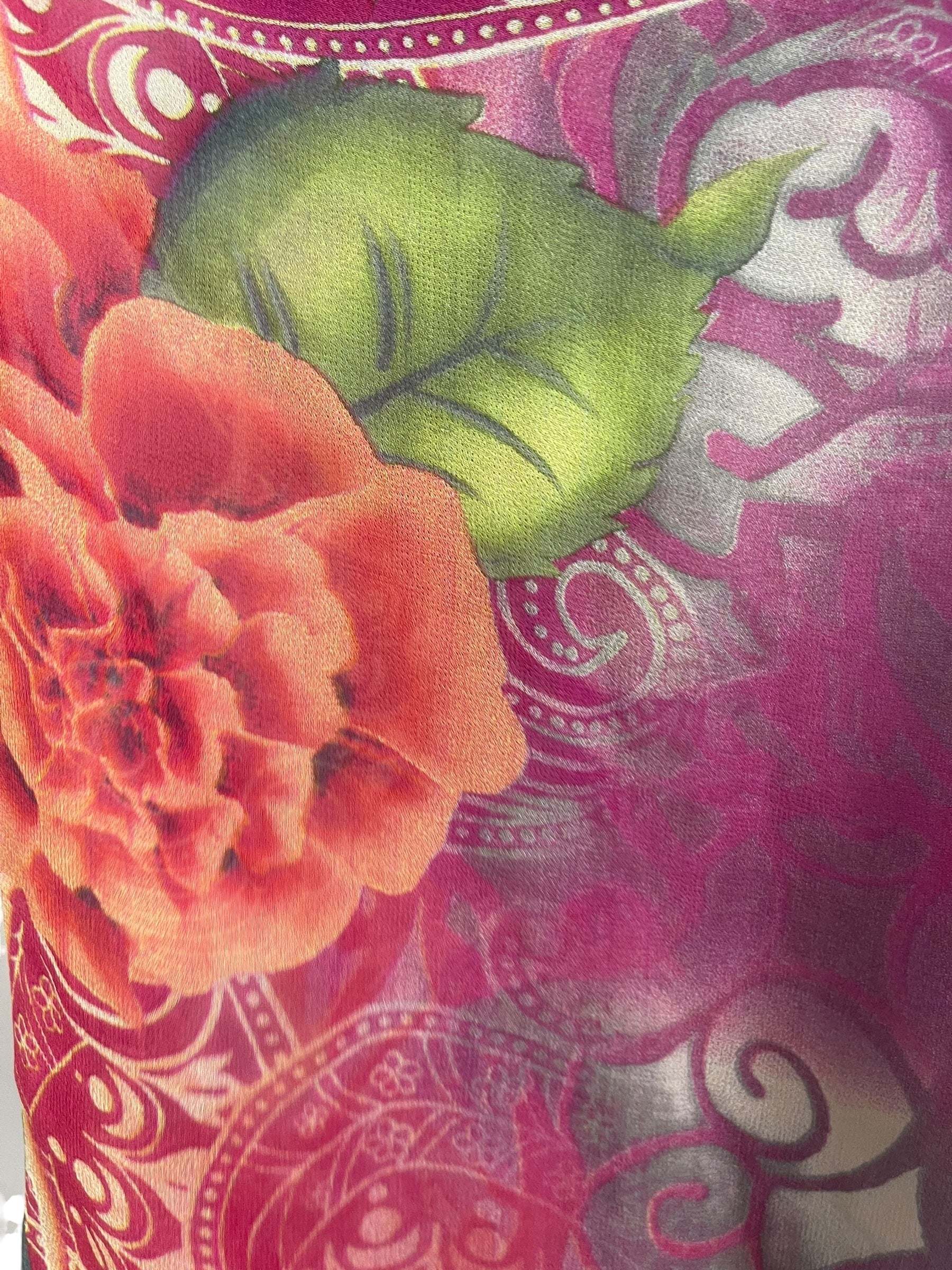 PRG8515 Sheer Avatar Pure Silk Kimono-Sleeved Jacket with Belt