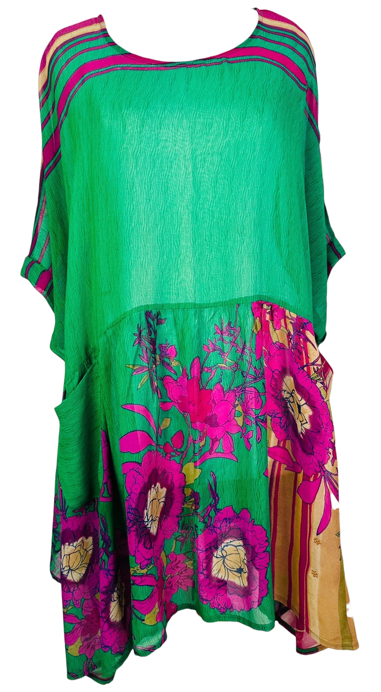 PREVIEW PRG8412 Sheer Avatar Pure Silk Boxy Babydoll Dress