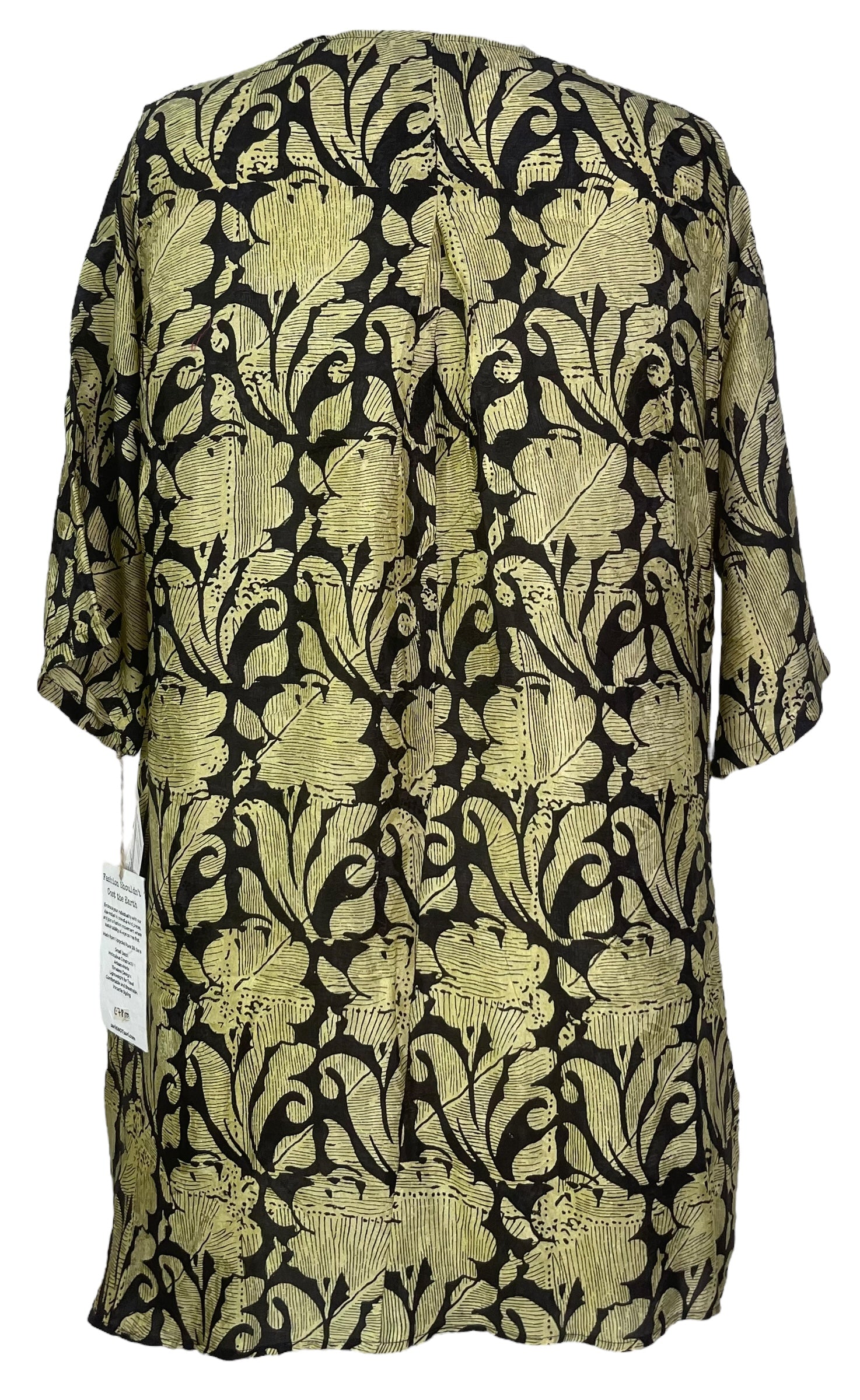 PRC7800 Avatar Pure Silk Self Pocket Tunic Dress