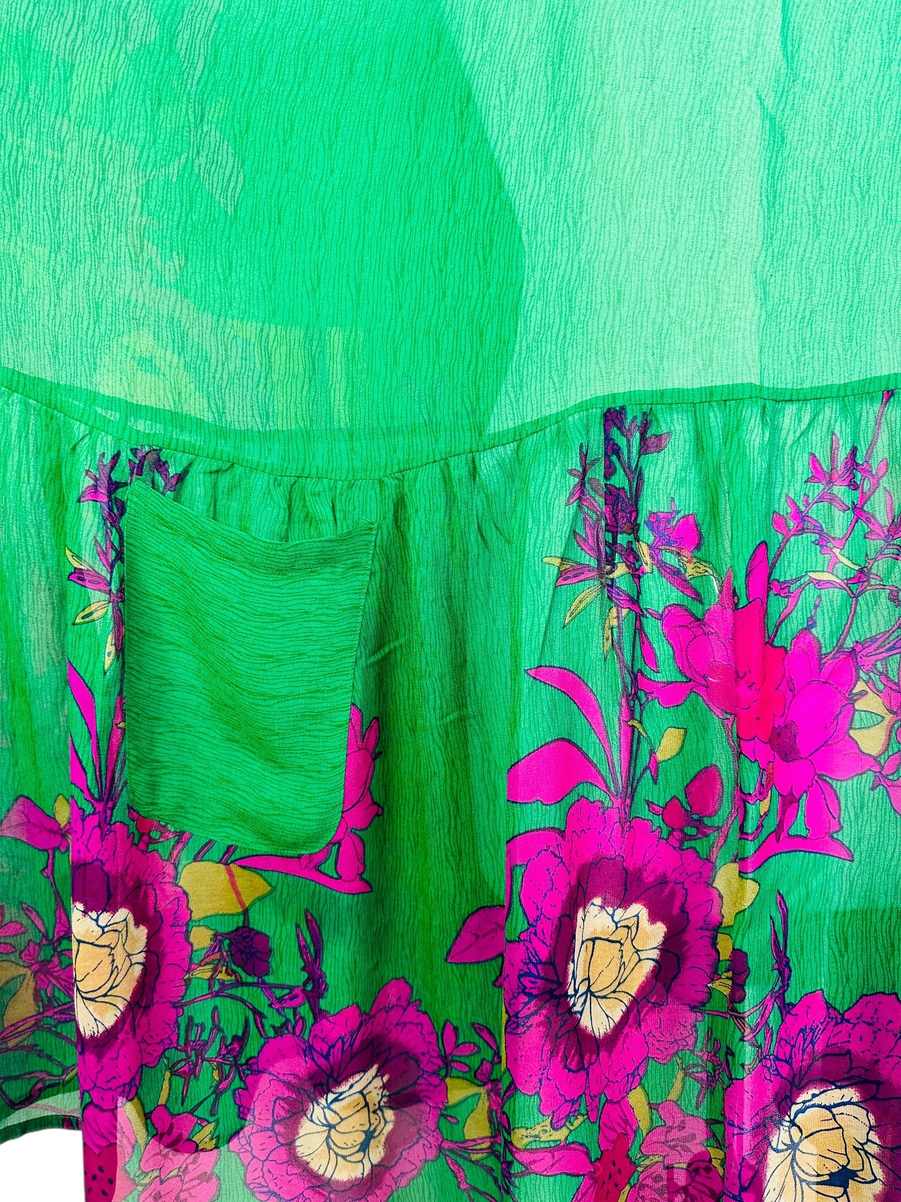 PRG8412 Sheer Avatar Pure Silk Boxy Babydoll Dress