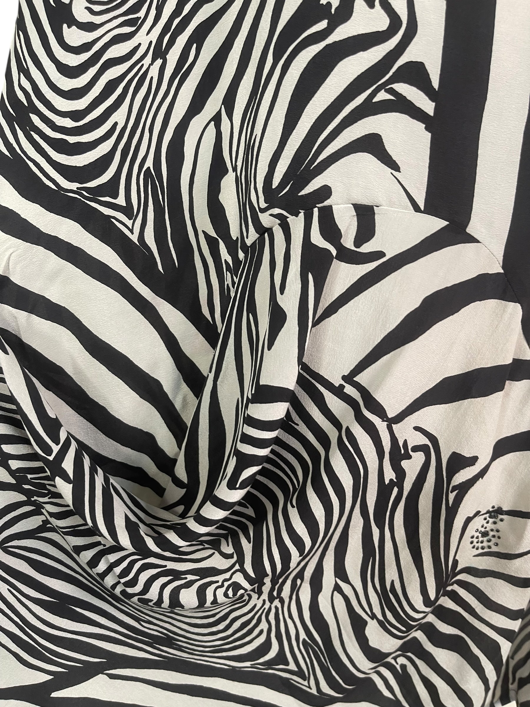 PRC7939 Avatar Pure Silk Self Pocket Tunic Dress