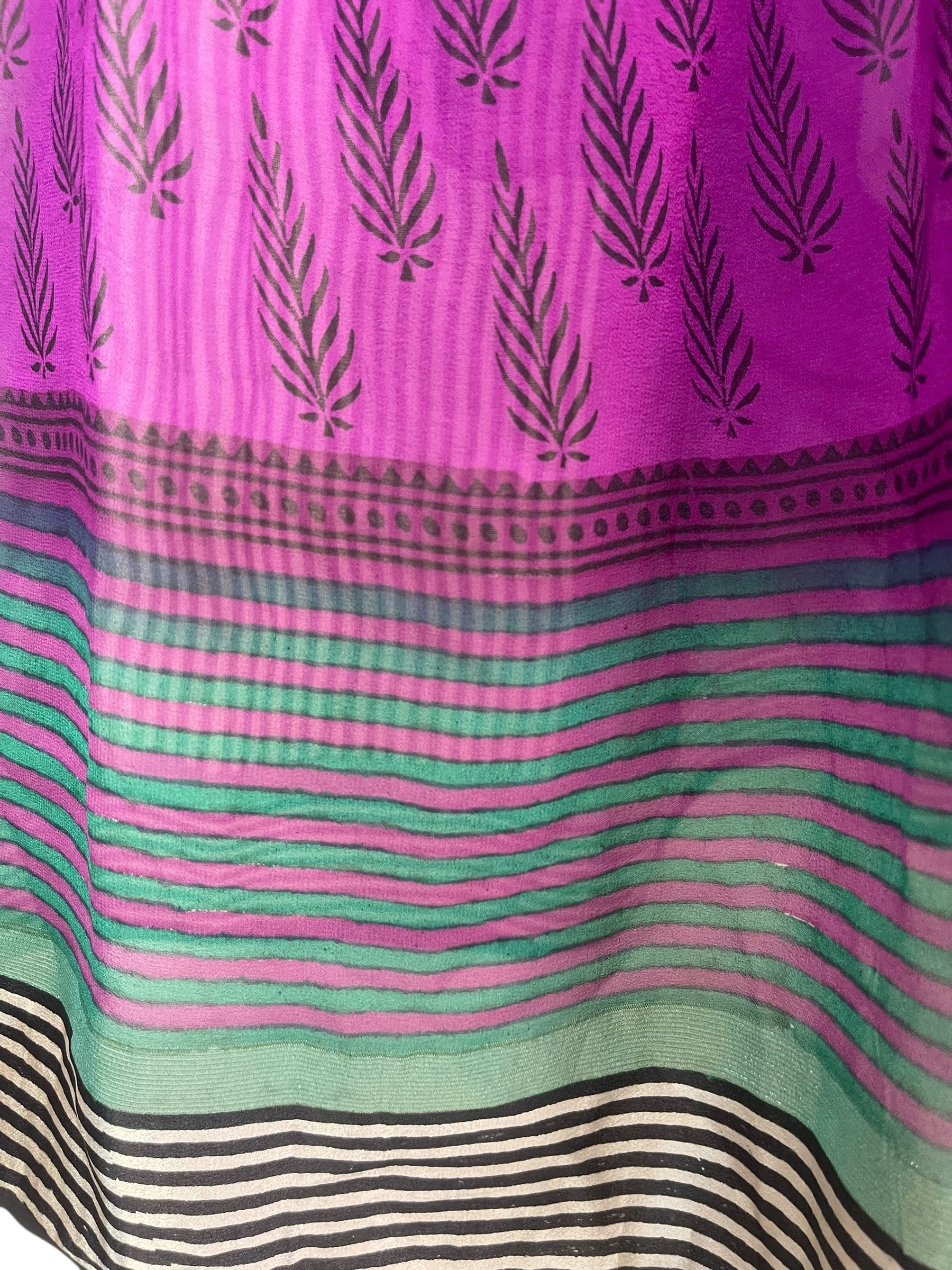 PRG8166 Sheer Avatar Pure Silk Boxy Babydoll Dress