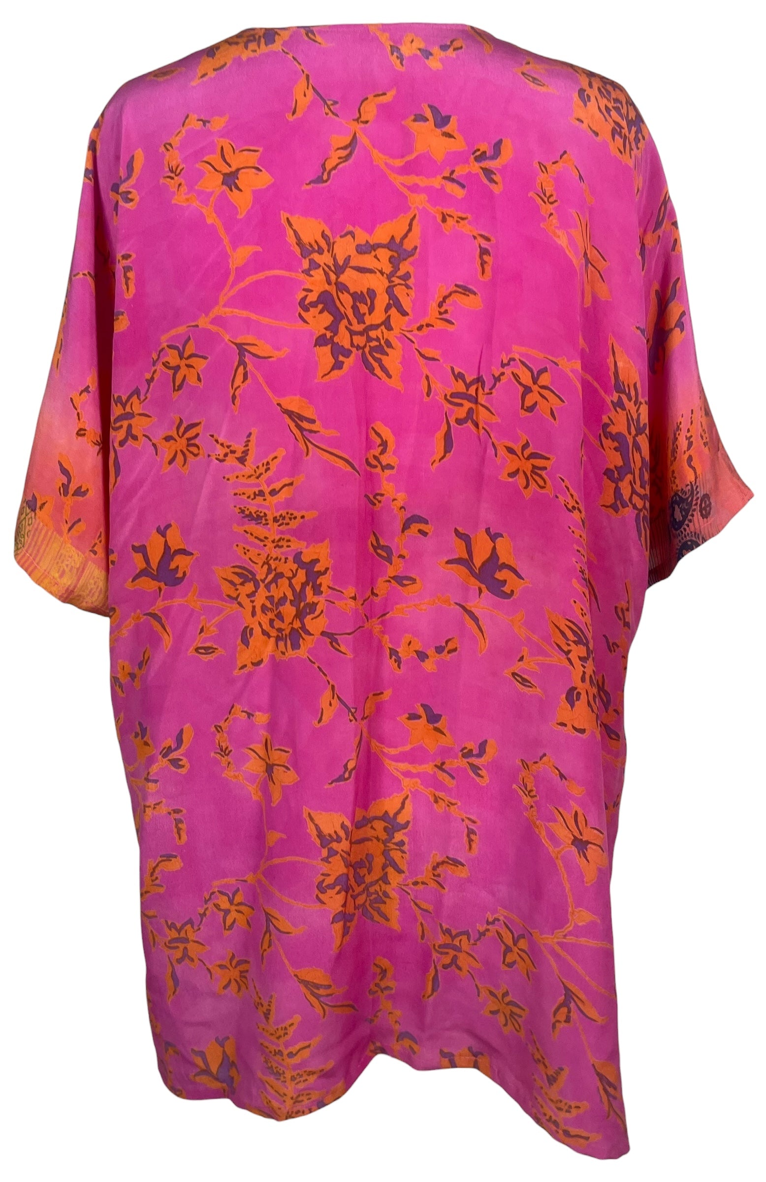 PRC8501 Wabi Sabi Pure Silk Kimono-Sleeved Jacket with Belt