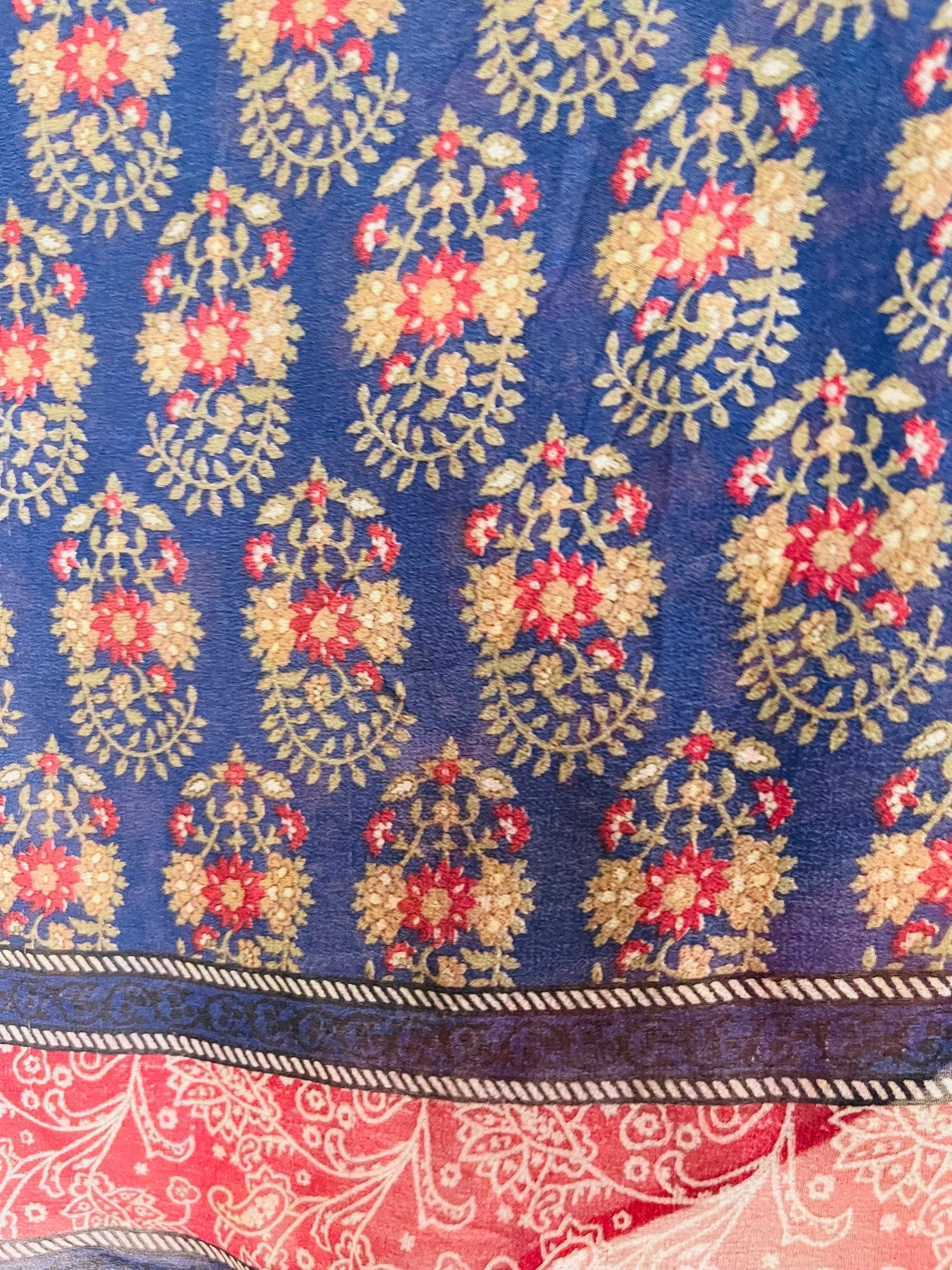 PRG7334 Sheer Avatar Pure Silk Kimono-Sleeved Top