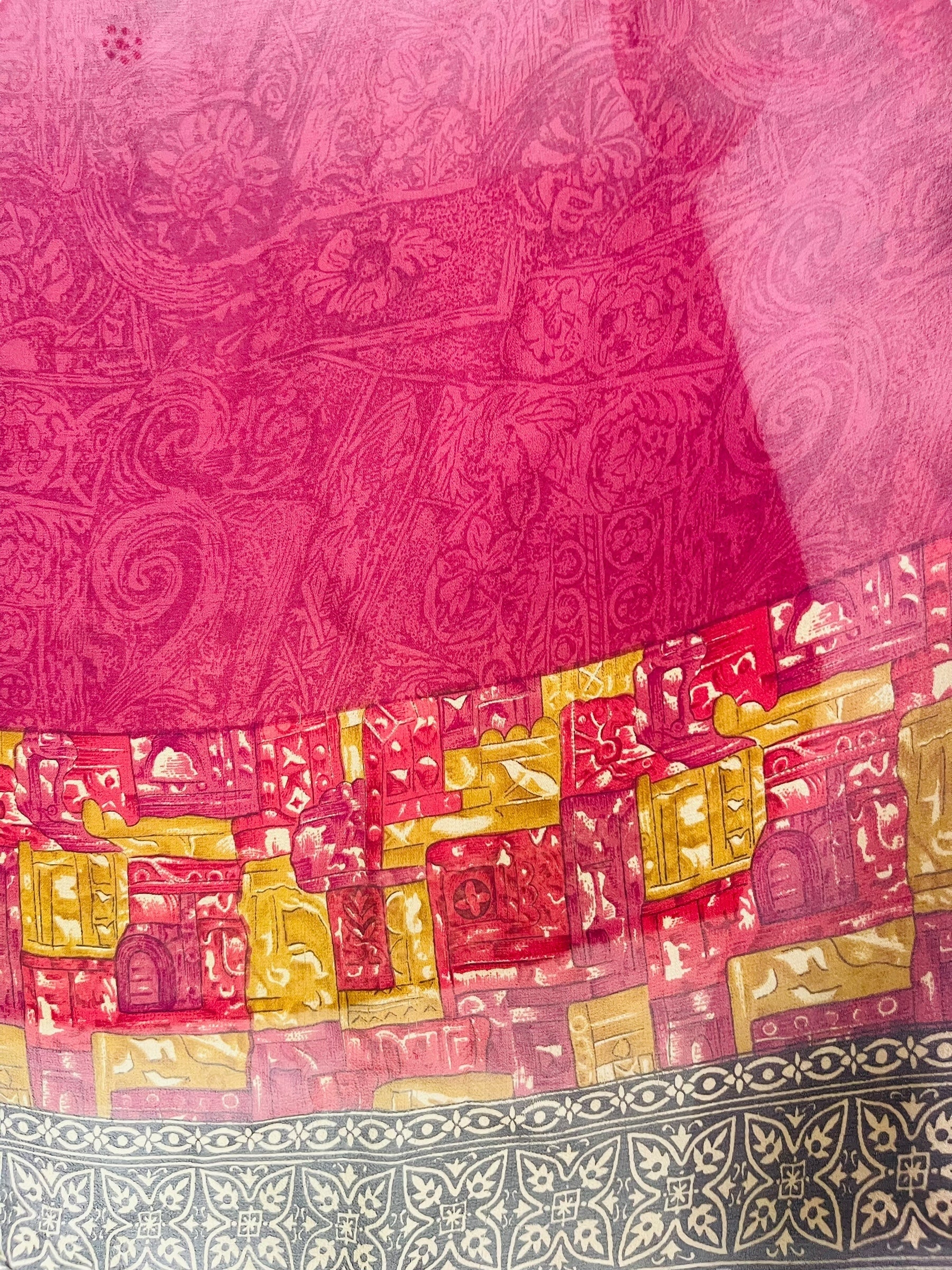 PRG7863 Sheer Avatar Pure Silk Capelet Poncho