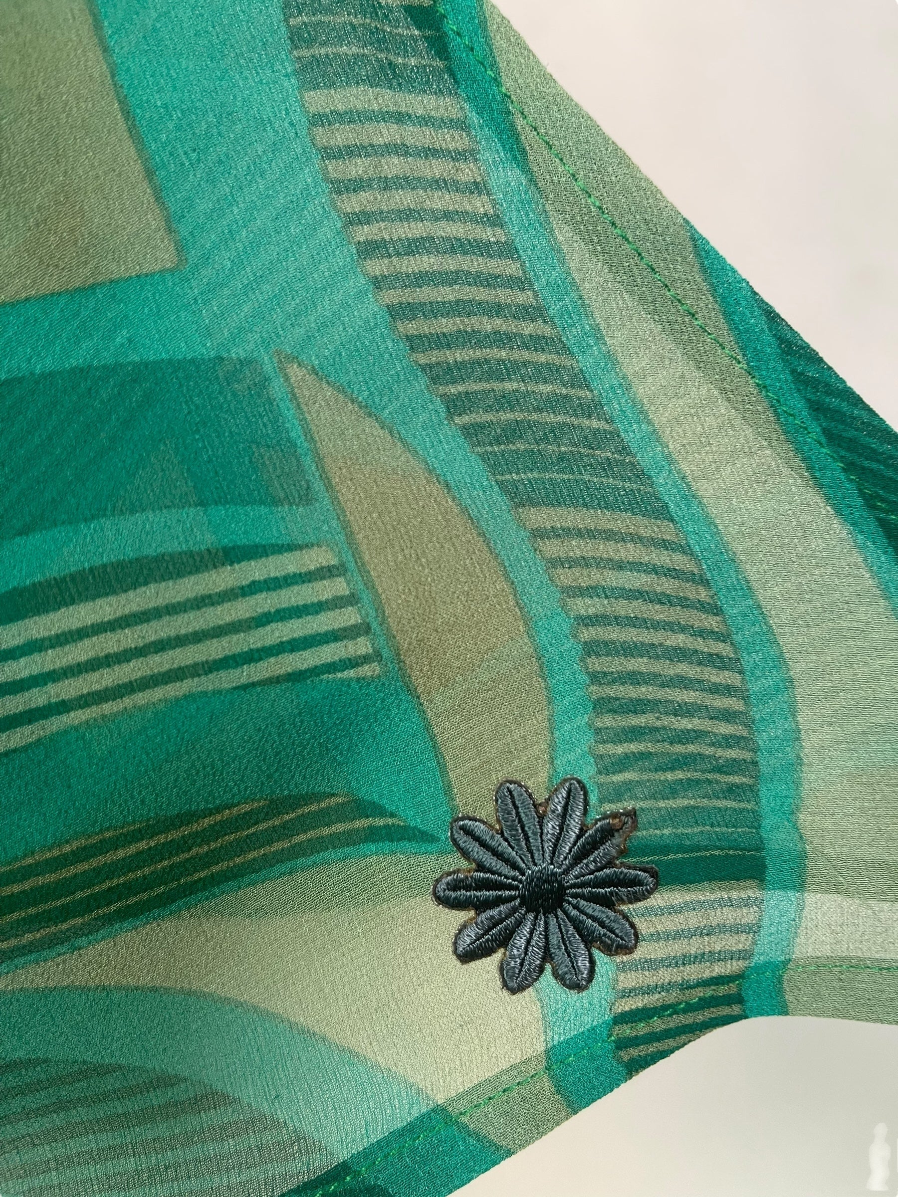 PRG8047 Sheer Avatar Pure Silk Long Tunic with Side Ties