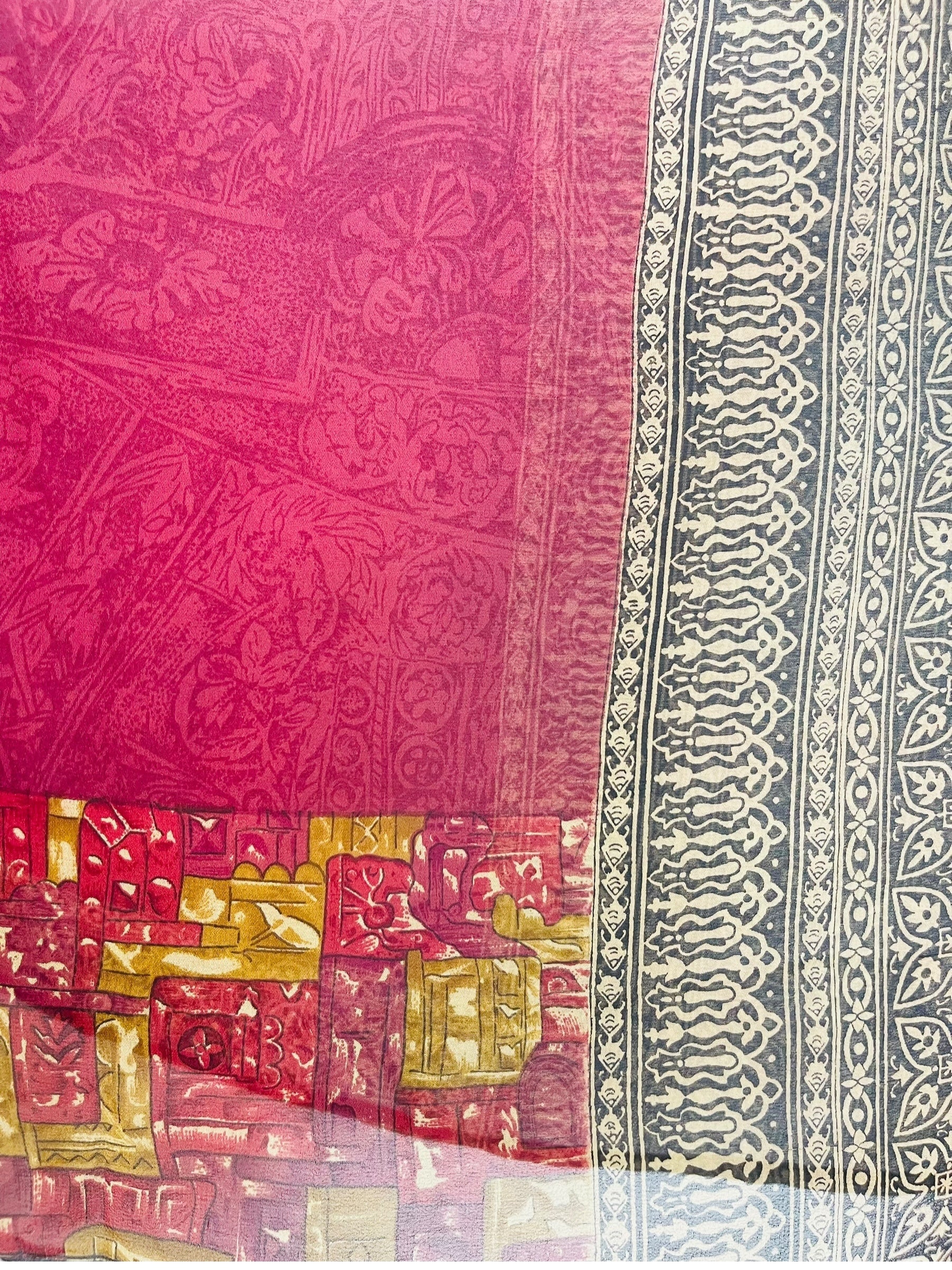 PRG7863 Sheer Avatar Pure Silk Capelet Poncho