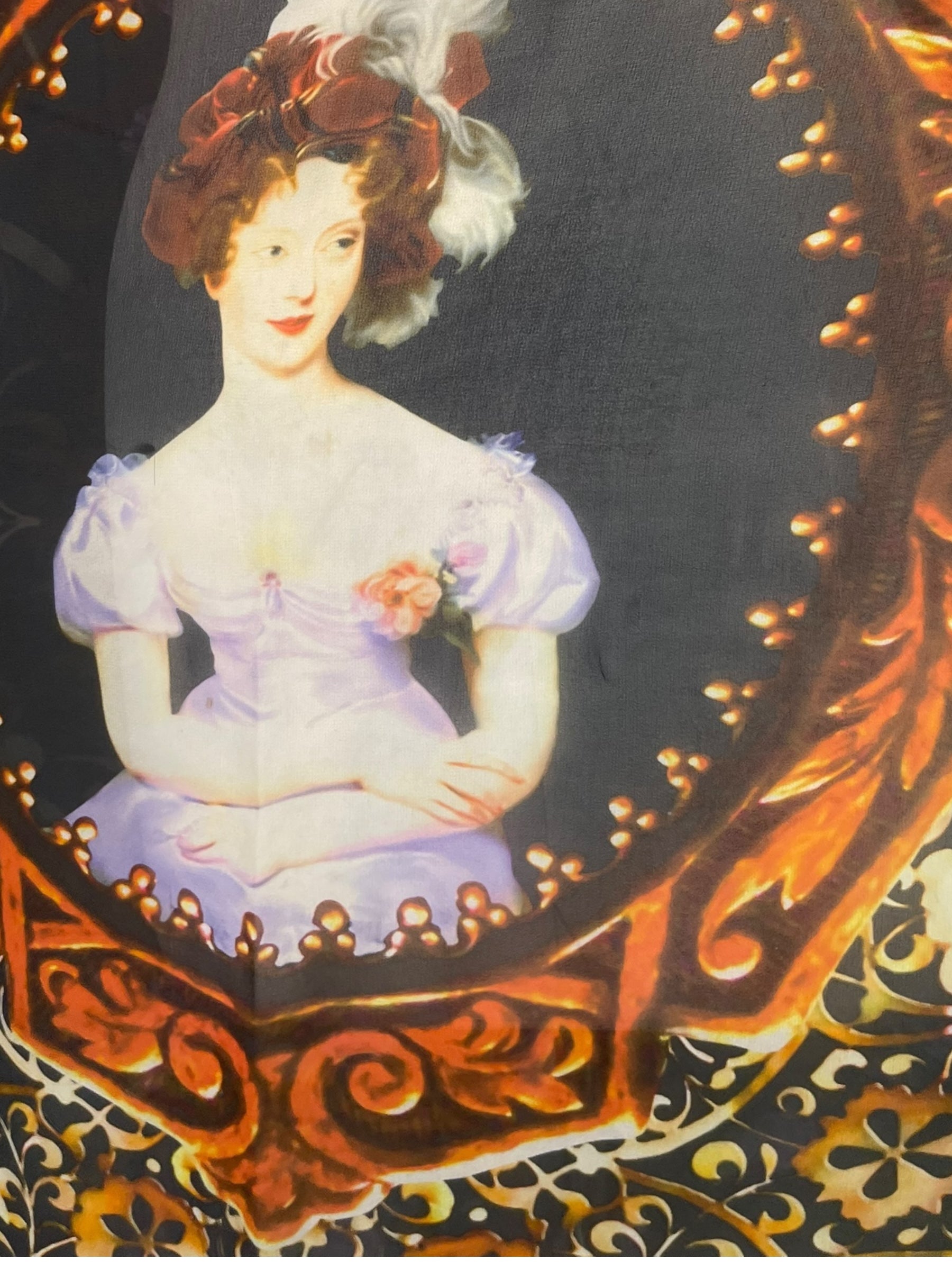 PRG8577 Sheer Avatar Pure Silk Midi Length Kaftan