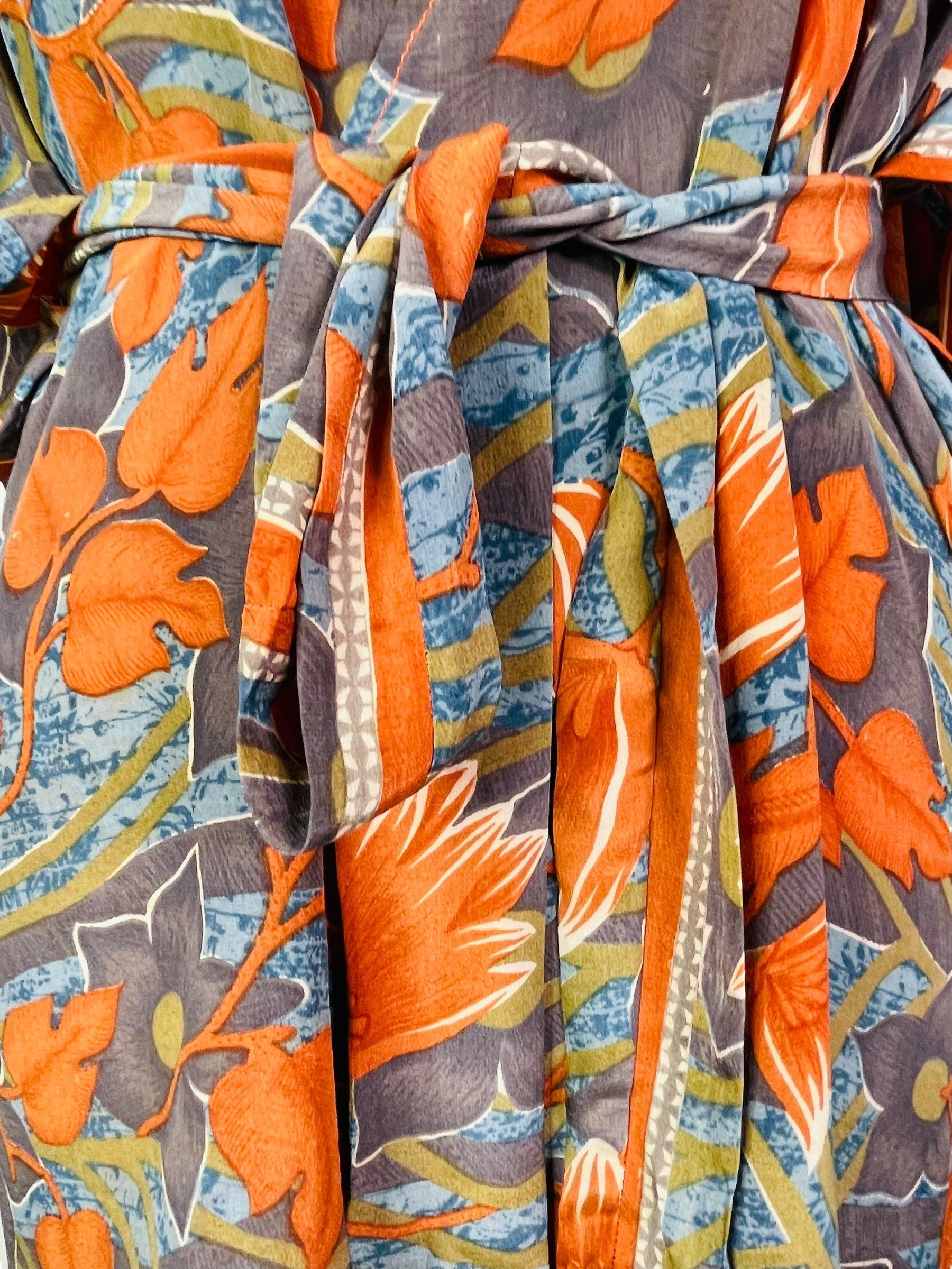 PRC7520 Avatar Pure Silk Kimono-Sleeved Jacket with Belt