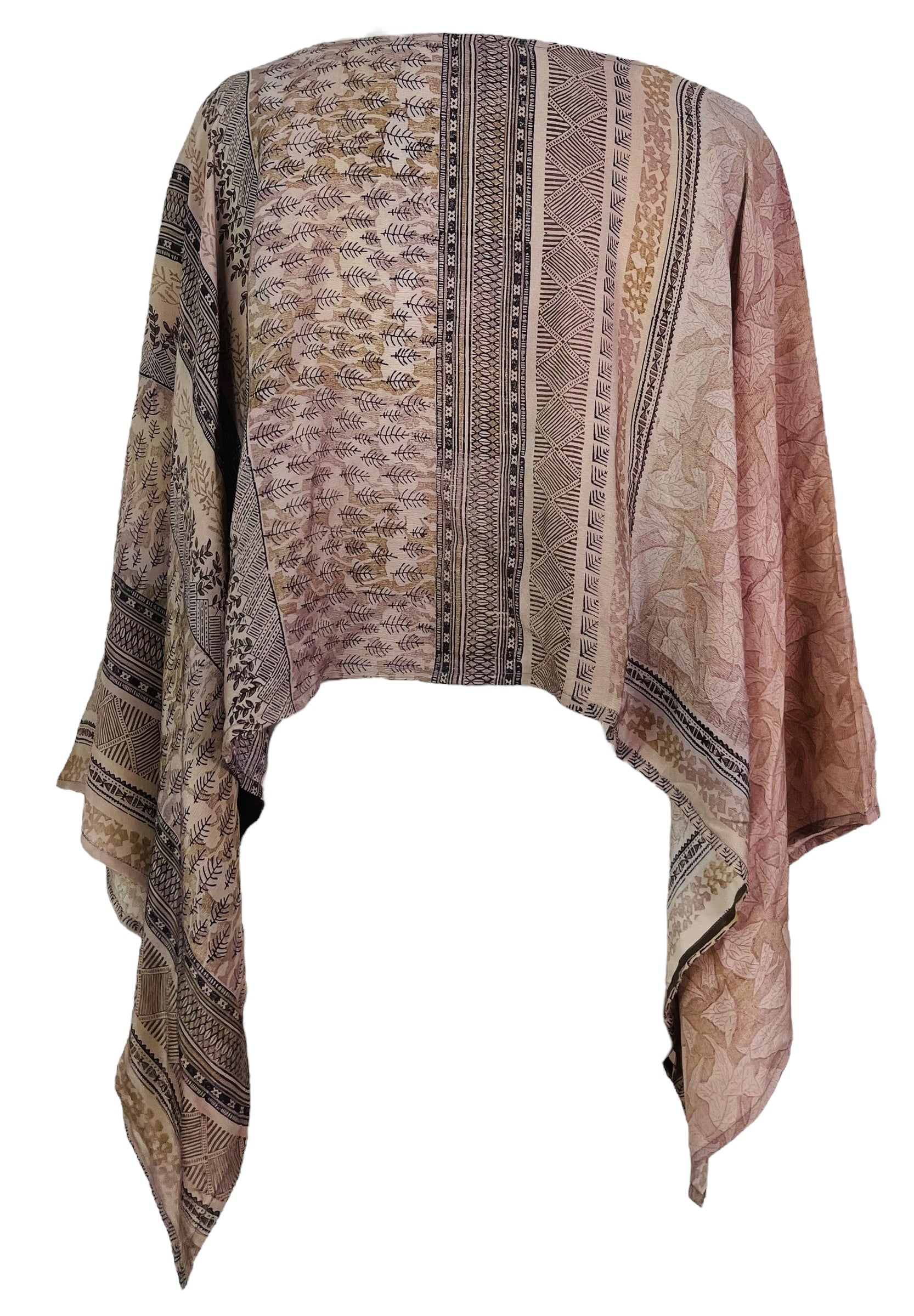 PRC7703 Avatar Pure Silk Capelet Poncho