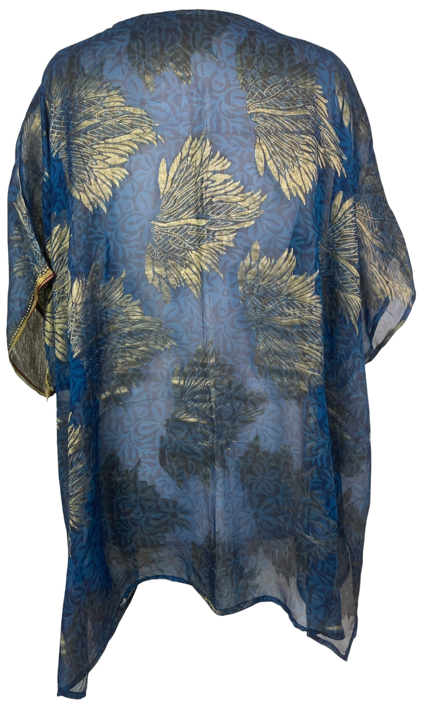 PREVIEW PRG8429 Sheer Avatar Pure Silk Short Kaftan Tunic with Slits