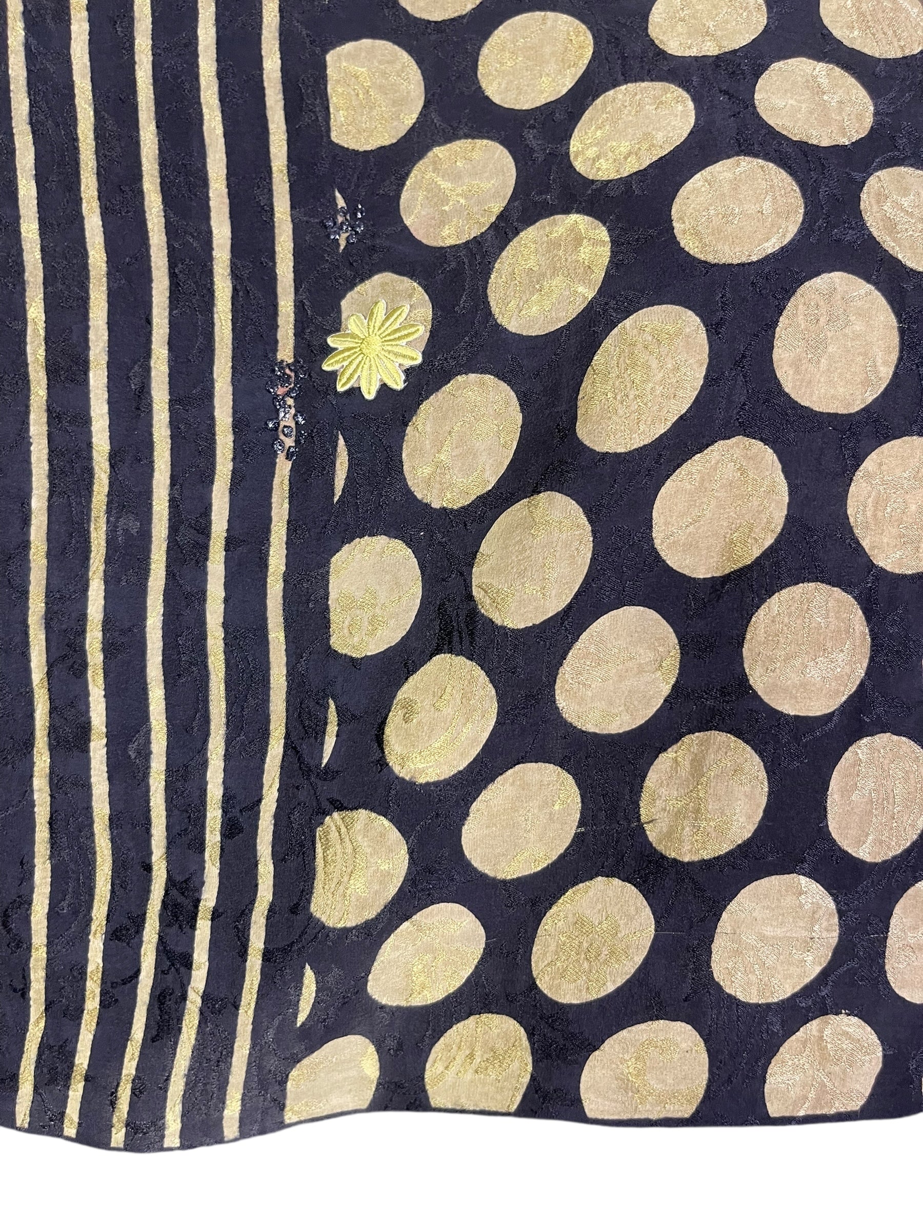 PRC6697 Avatar Pure Silk Kimono-Sleeved Top