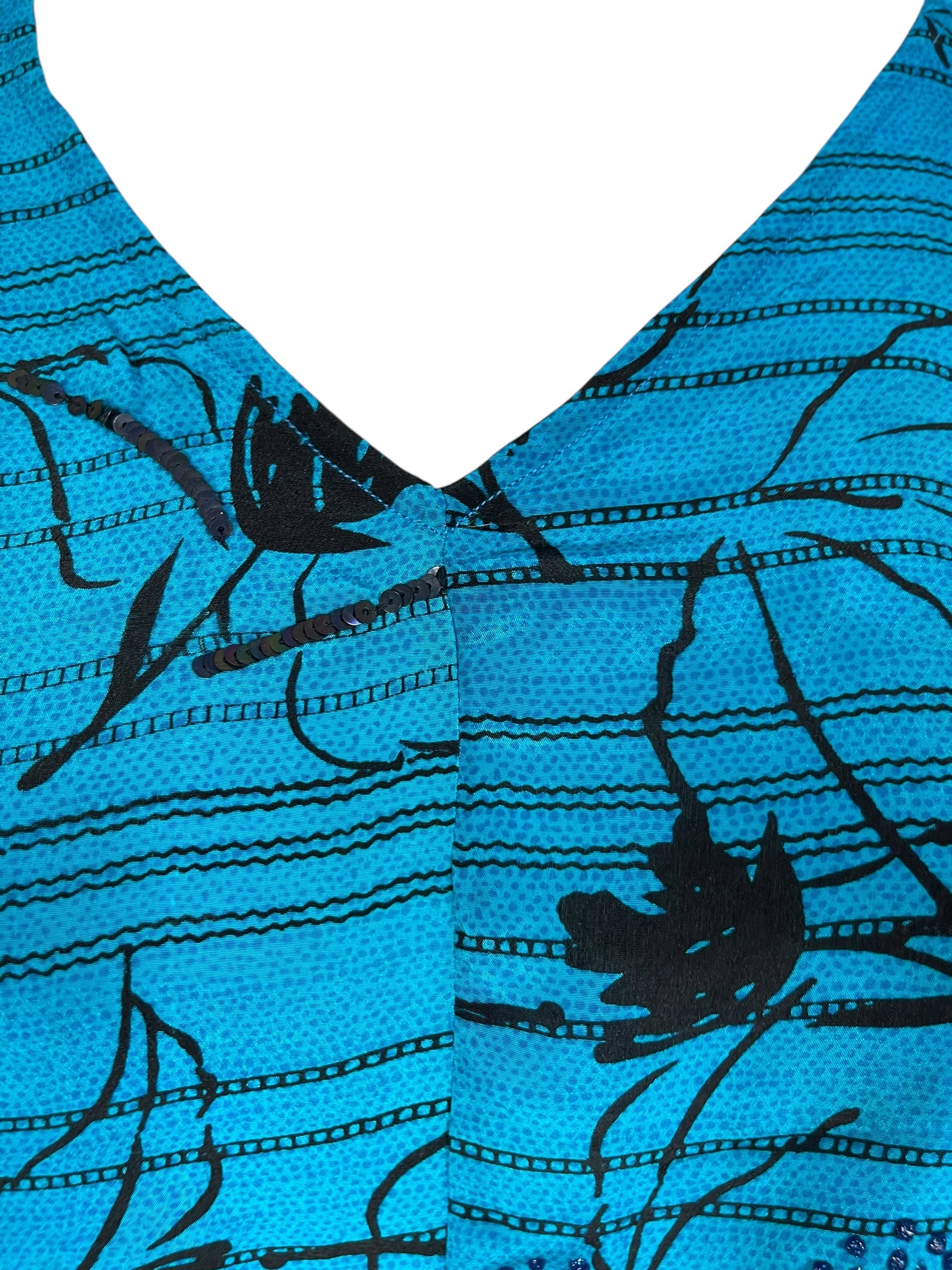 PRC7018 Avatar Pure Silk Waterfall Top