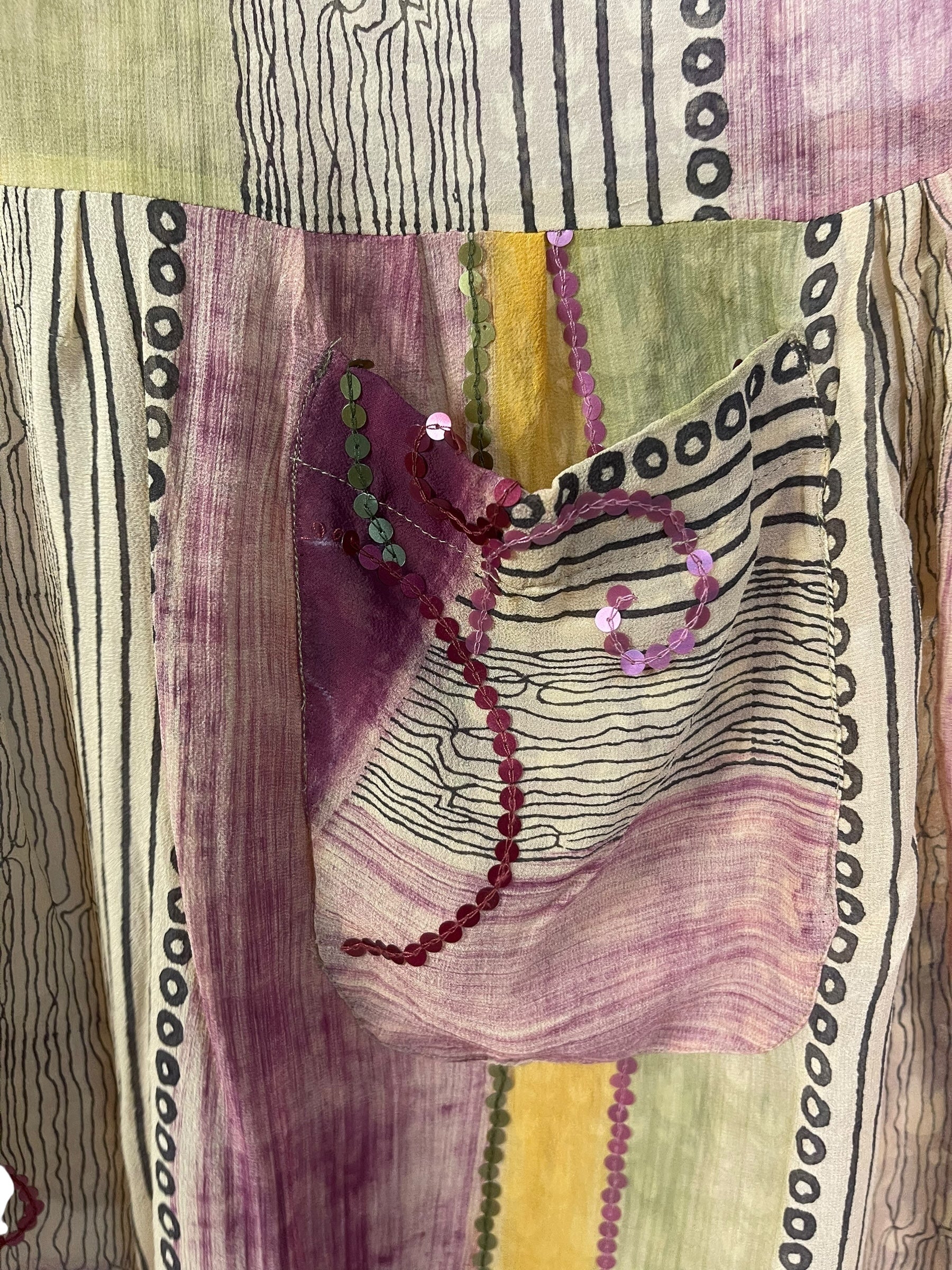 PRG7739 Sheer Avatar Pure Silk Boxy Babydoll Dress