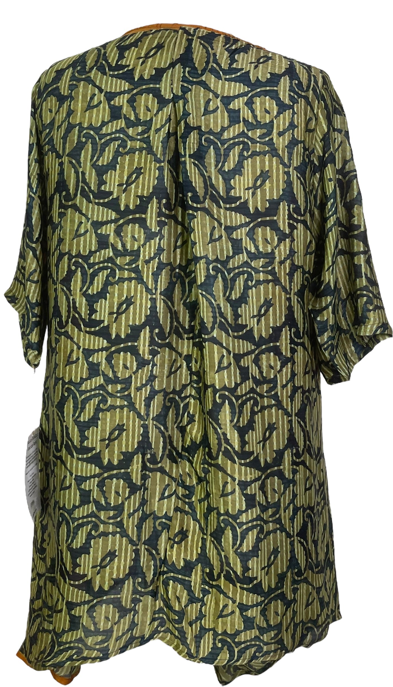 PRC7797 Avatar Pure Silk Self Pocket Tunic Dress