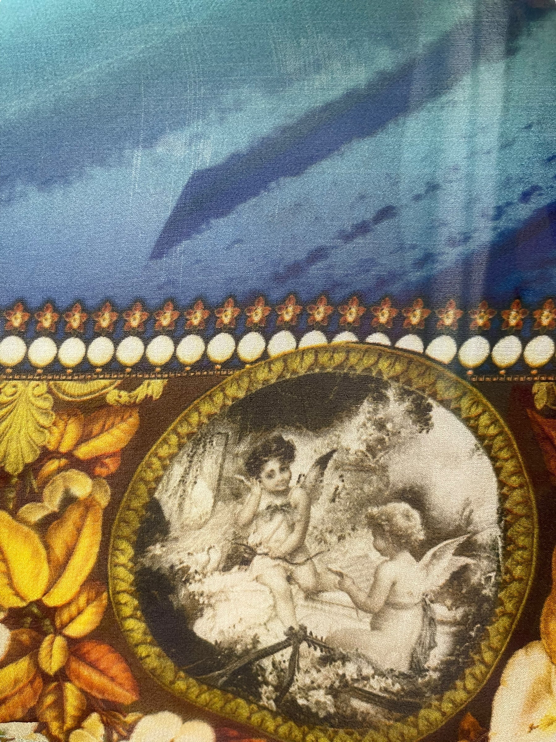 PREVIEW PRG8040A Sheer Pure Silk Wabi Sabi Capelet Poncho by DECEMBER2025 – Handmade ethical Poncho from sariKNOTsari using upcycled silk. Designed in Canada for travel and slow fashion, loved from Toronto to LA to Sydney.