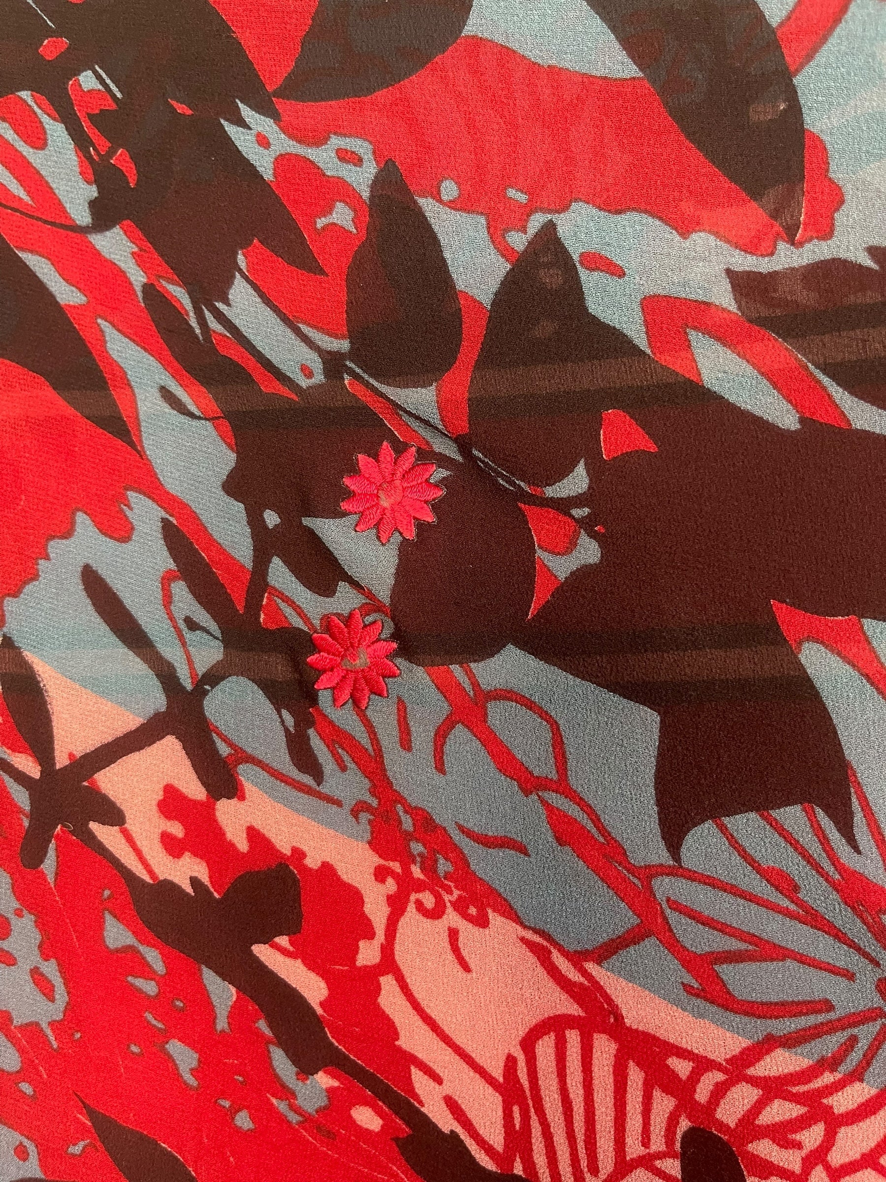 PRG8519 Sheer Wabi Sabi Pure Silk Hi Lo Top