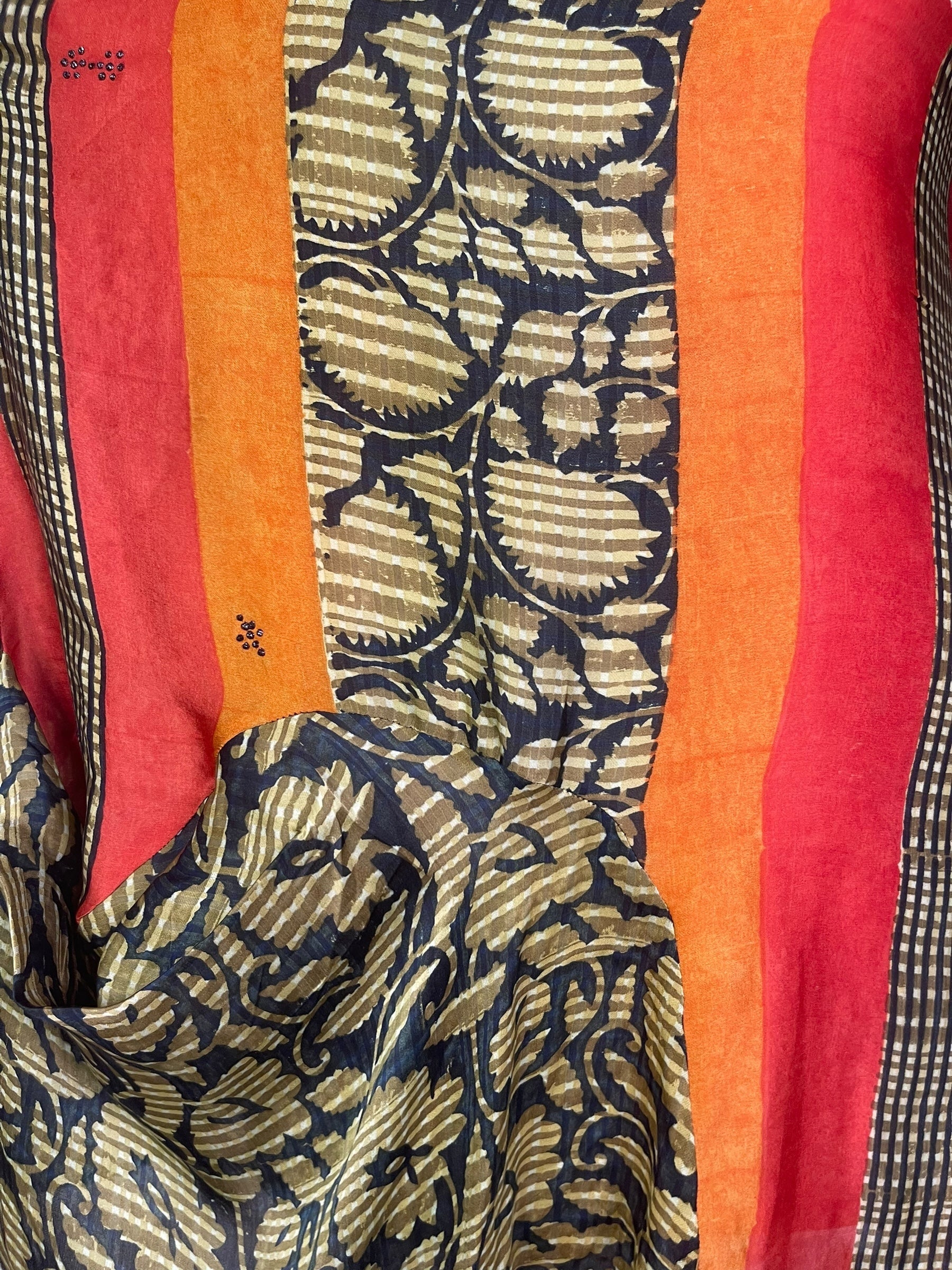 PRC7797 Avatar Pure Silk Self Pocket Tunic Dress