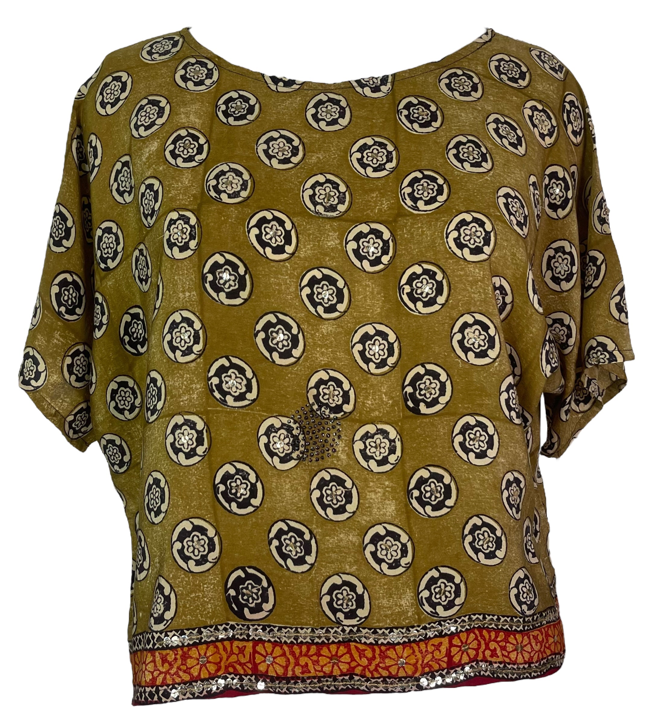 PRC7937 Avatar Pure Silk Boxy Top