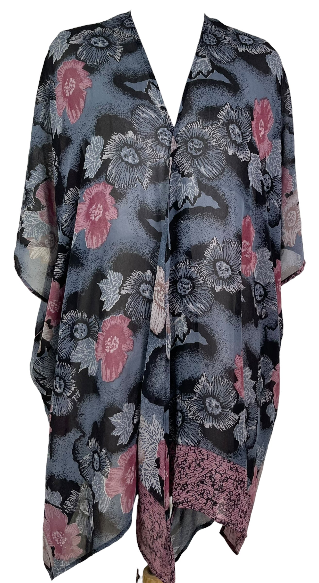 PRG7575 Sheer Avatar Pure Silk Cardigan